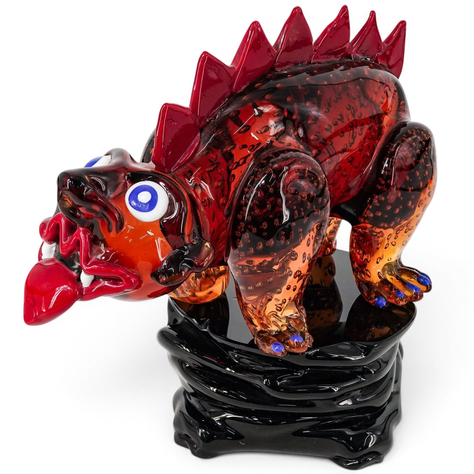 Robert Zeppel-Sperl (Austrian, 1944-2005) Dragone Pallone Murano Glass Sculpture (1 of 6)