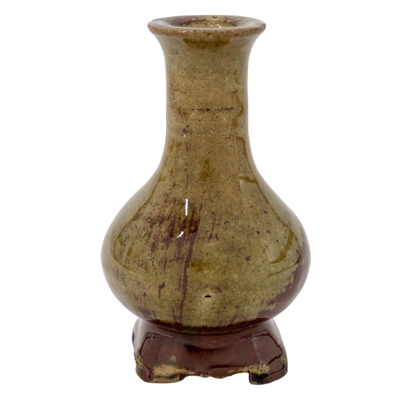 Chinese Qing Flambé Glazed Porcelain Bud Vase (1 of 6)