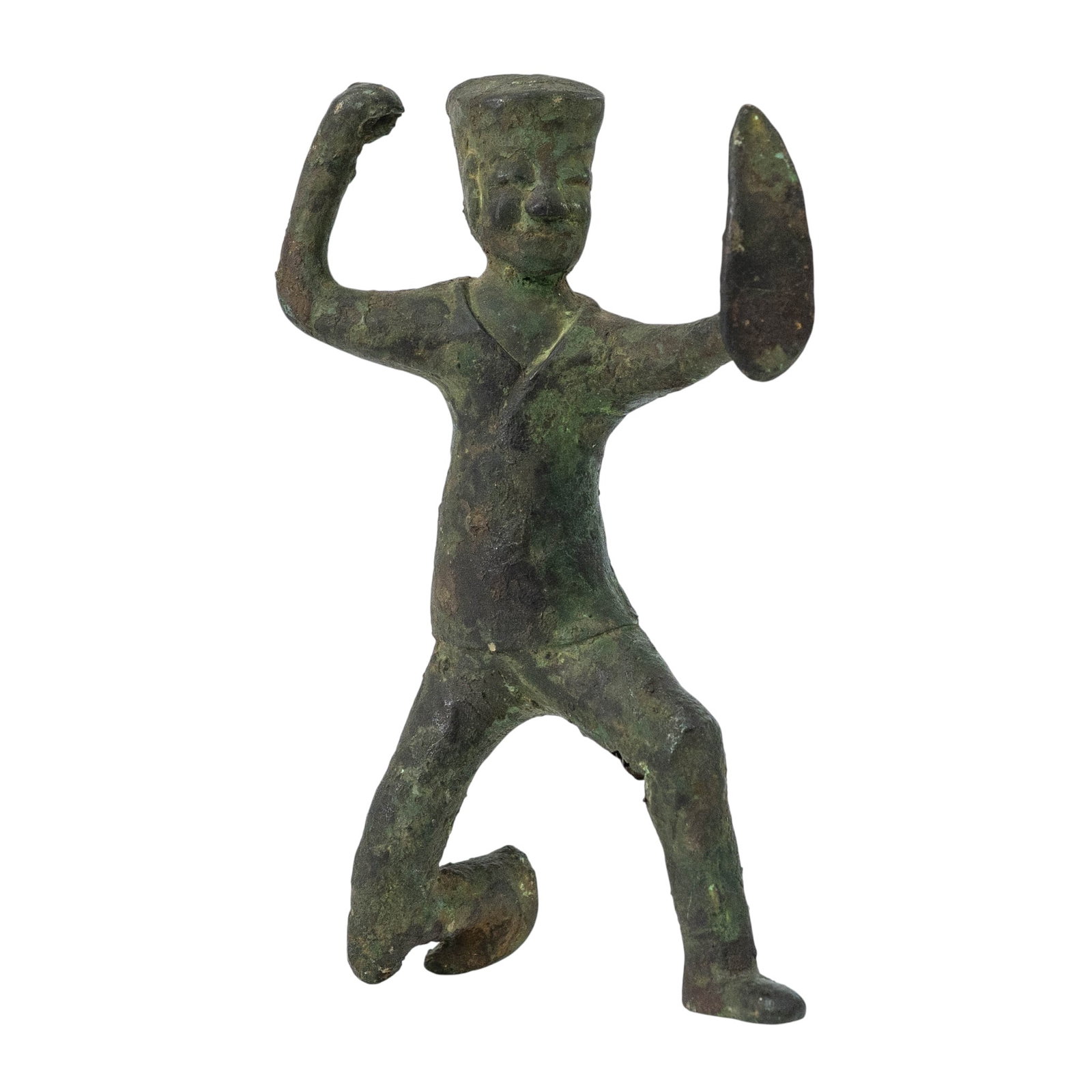Chinese Han Dynasty Bronze Warrior Figure (1 of 4)