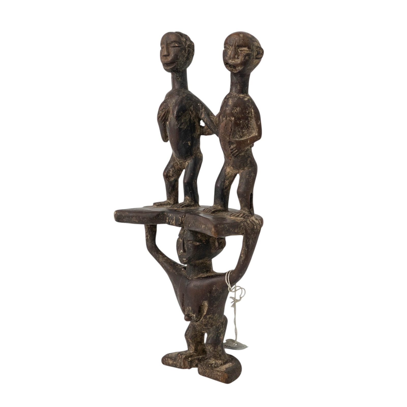 Ex Sotheby's Antique African Carved Wood Luba Sculpture (1 of 8)