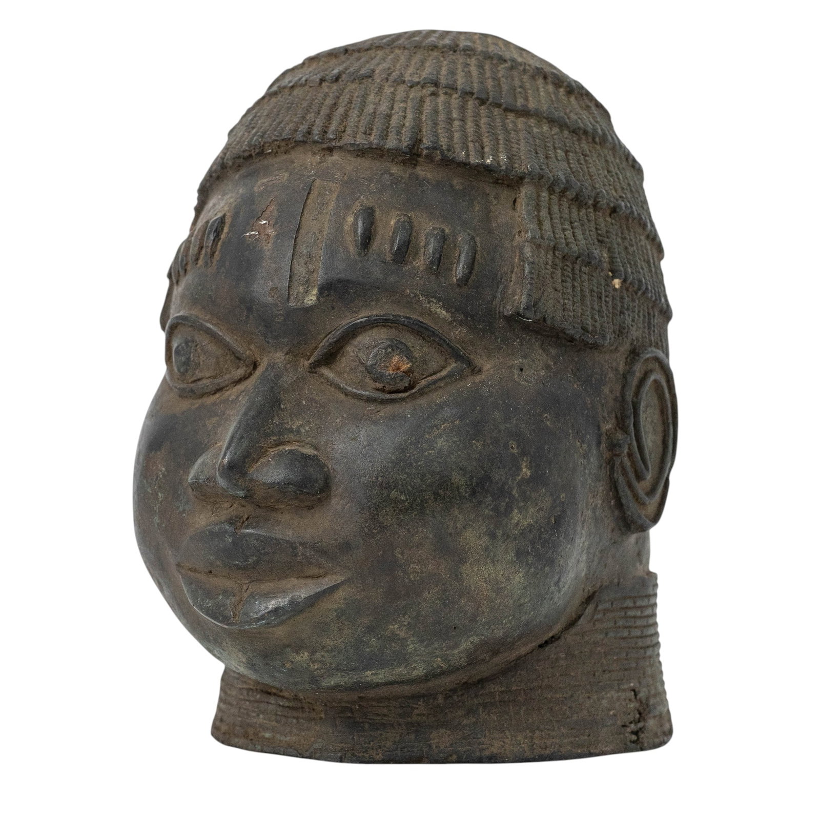 African Benin Bronze Uhunmwun Elao Head (1 of 6)