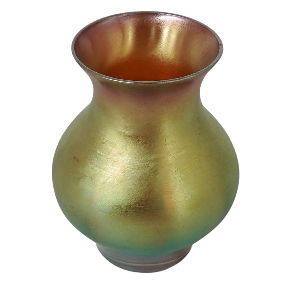 Art Deco Karl Wiedmann "Myra" Iridescent Glass Vase (1 of 6)