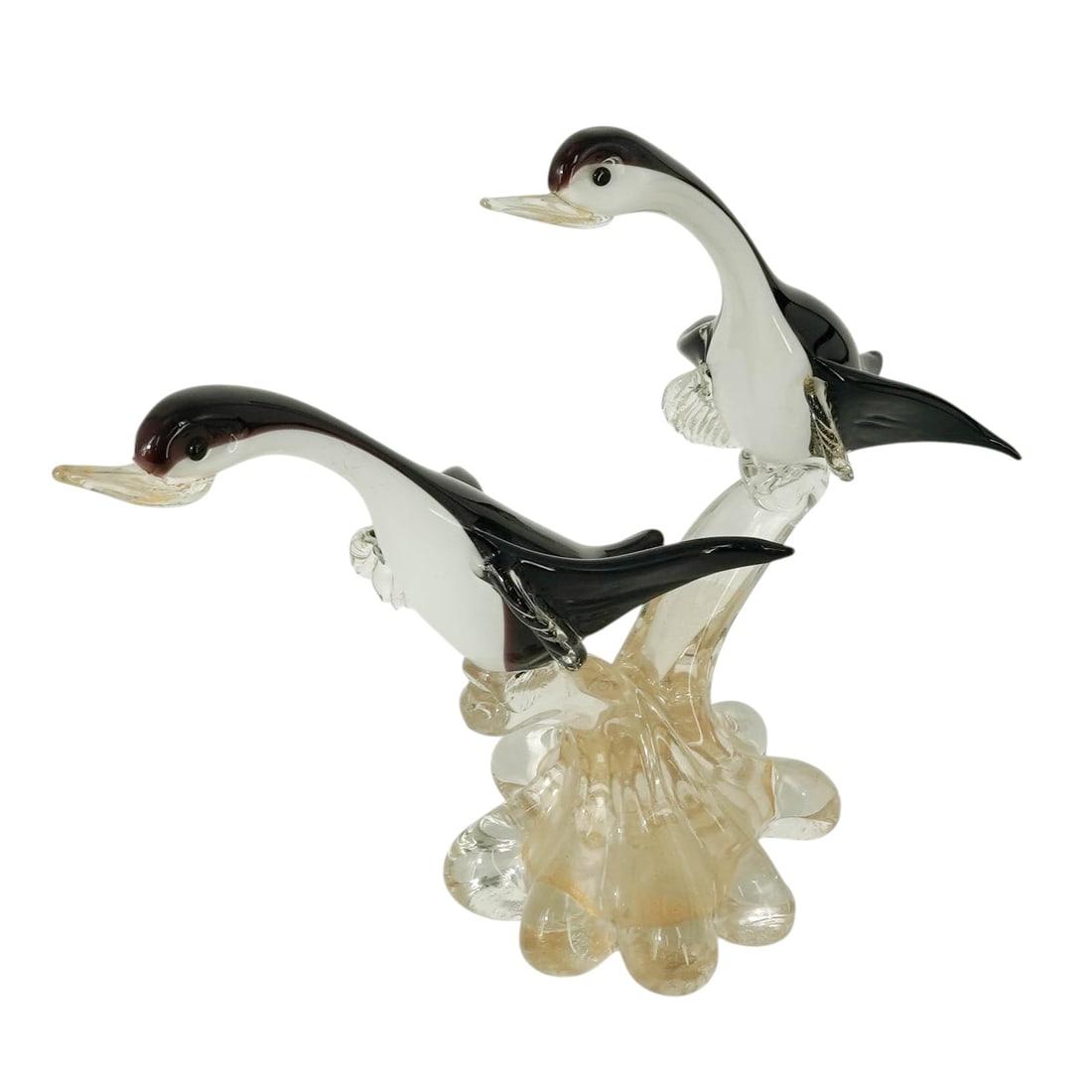 Large Murano Glass Geese in Flight Sculpture (1 of 8)