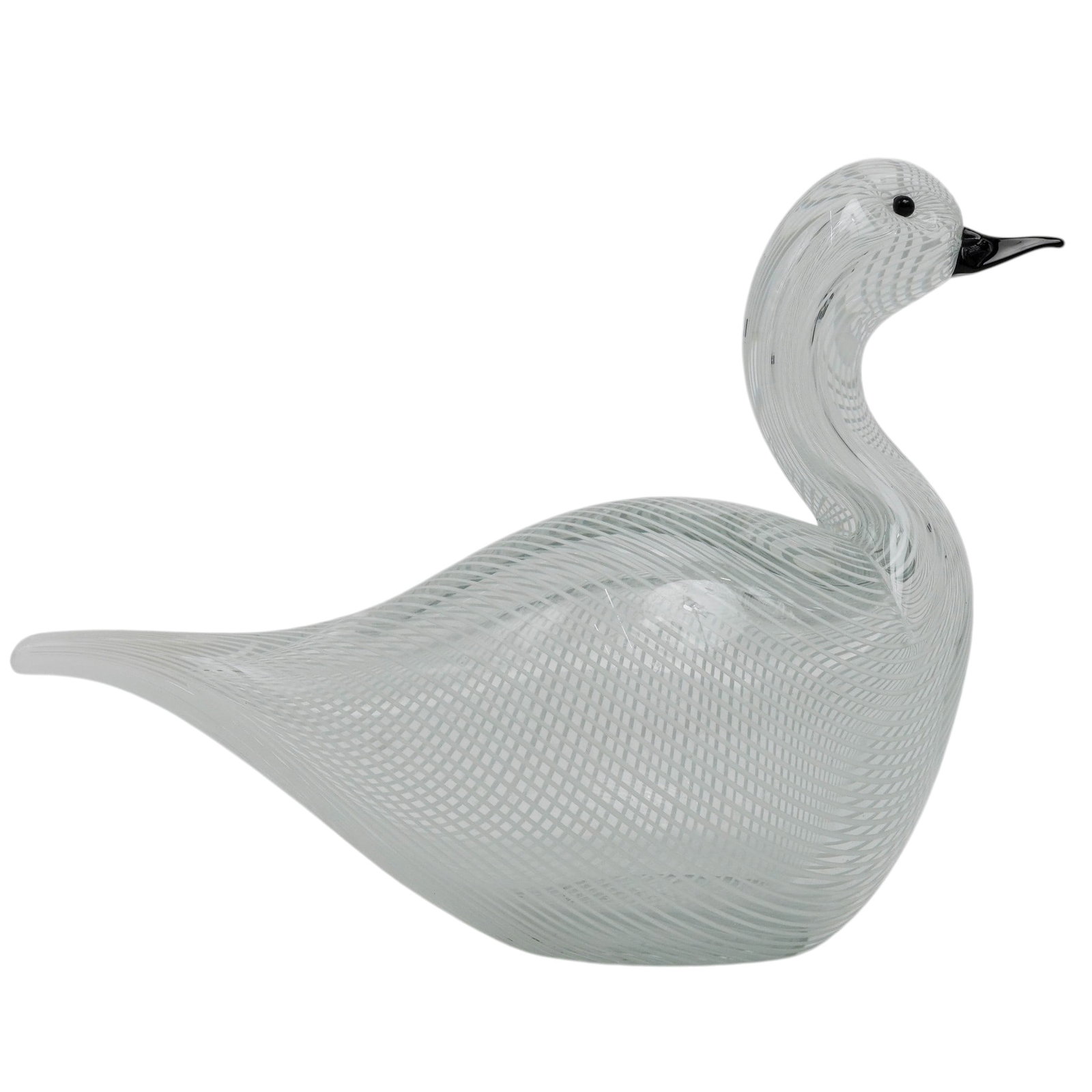 Aureliano Toso Murano Glass Mezza Filigrana Bird (1 of 8)