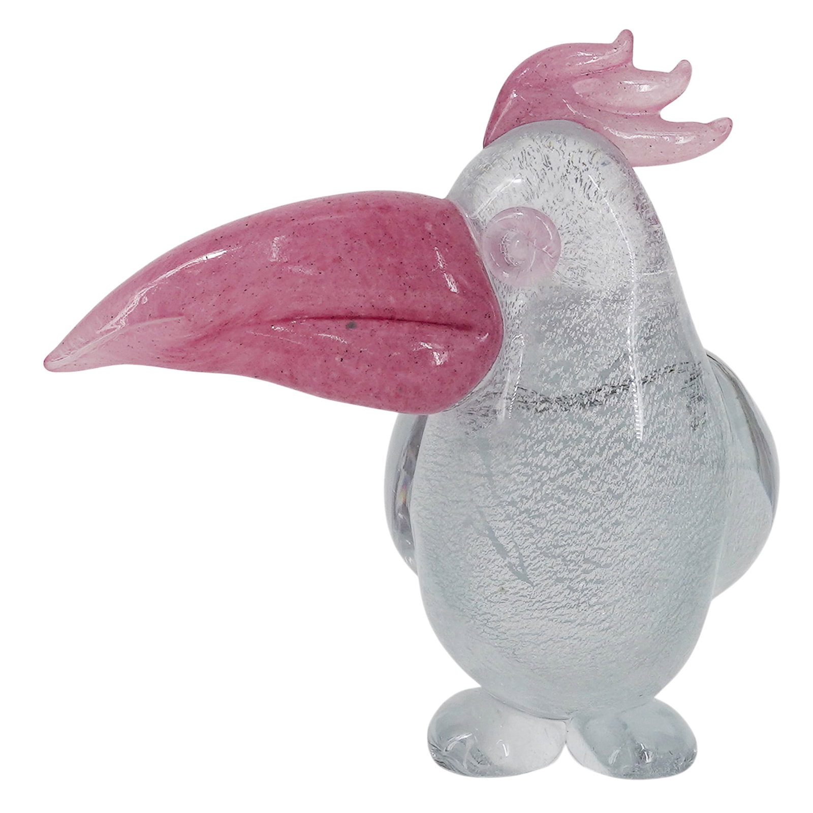 S. Puccini Murano Controlled Bubble Glass Toucan Sculpture (1 of 5)