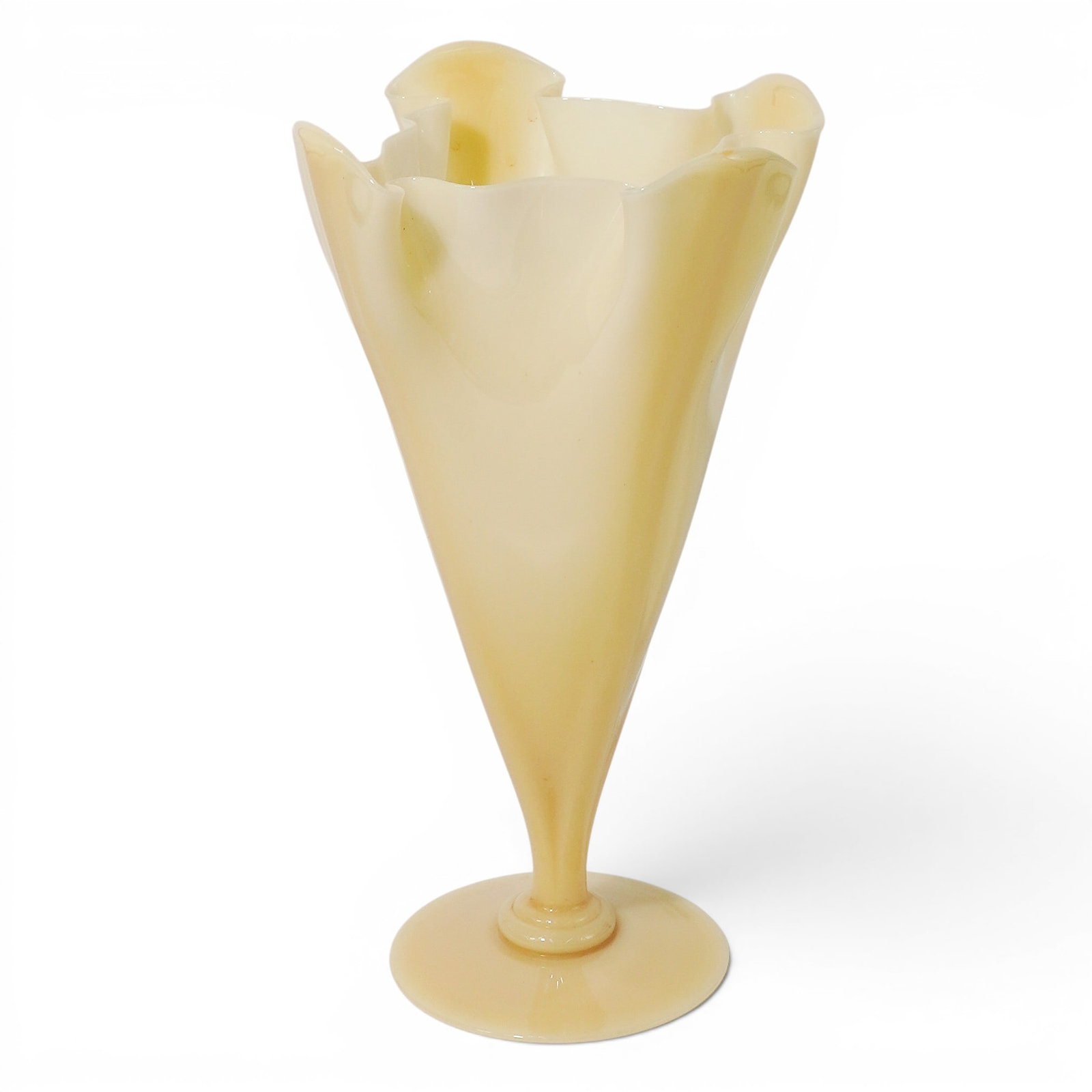 Steuben "Grotesque" Ivory Glass Vase (1 of 5)