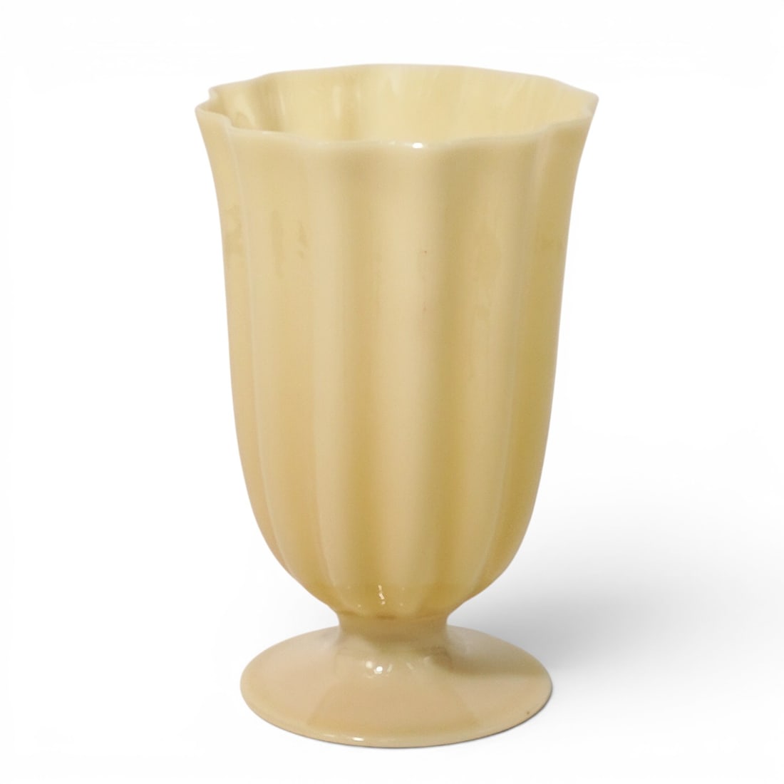 Steuben Ivory Glass Footed Vase (1 of 6)