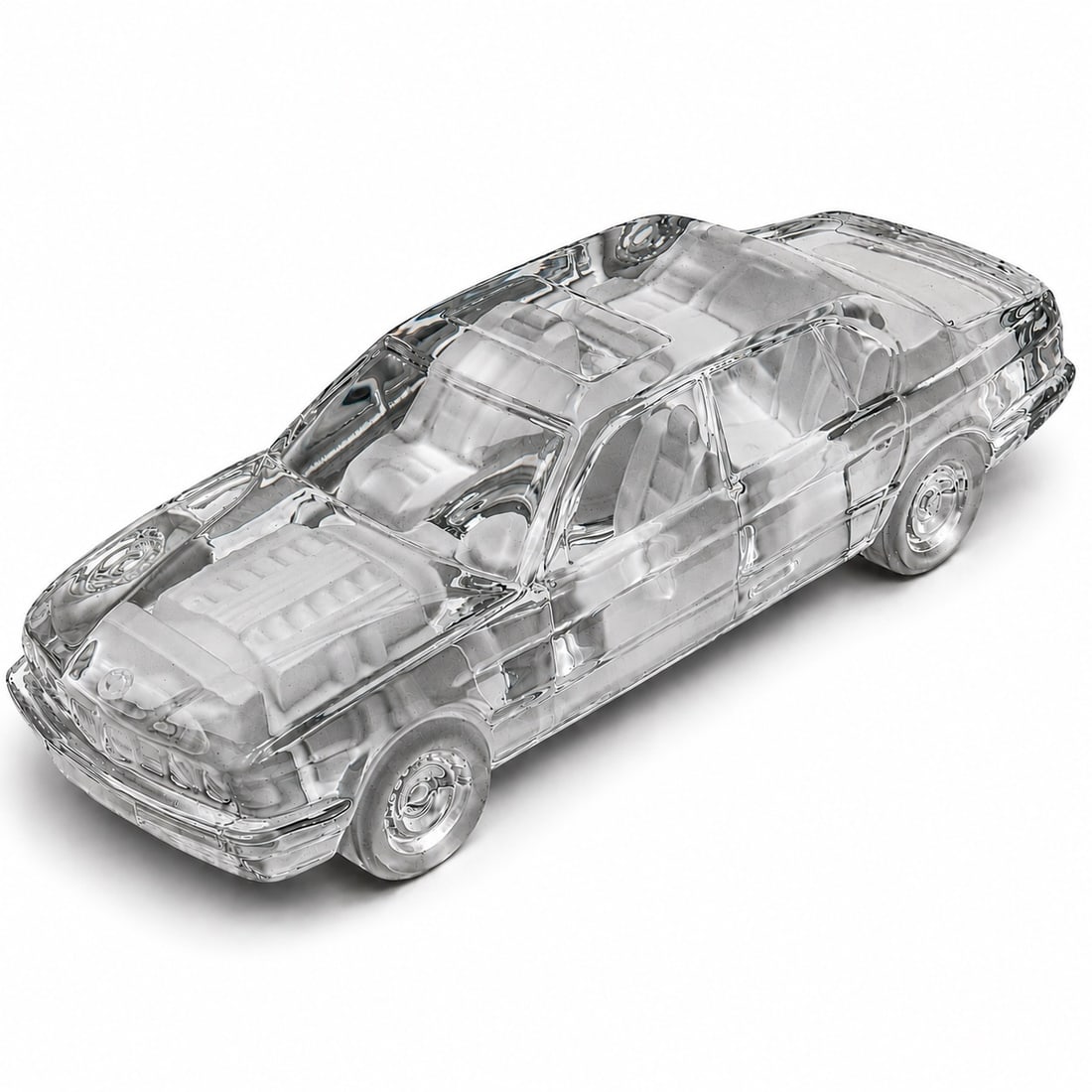 Vintage Daum France Crystal BMW Sculpture (1 of 6)