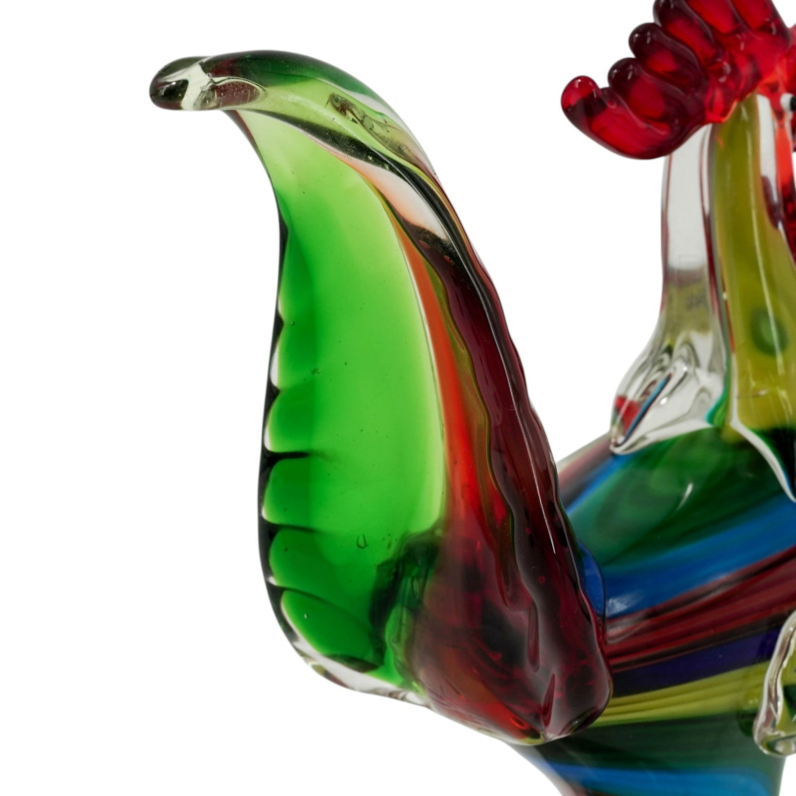 Murano Multicolored Glass Rooster - 10