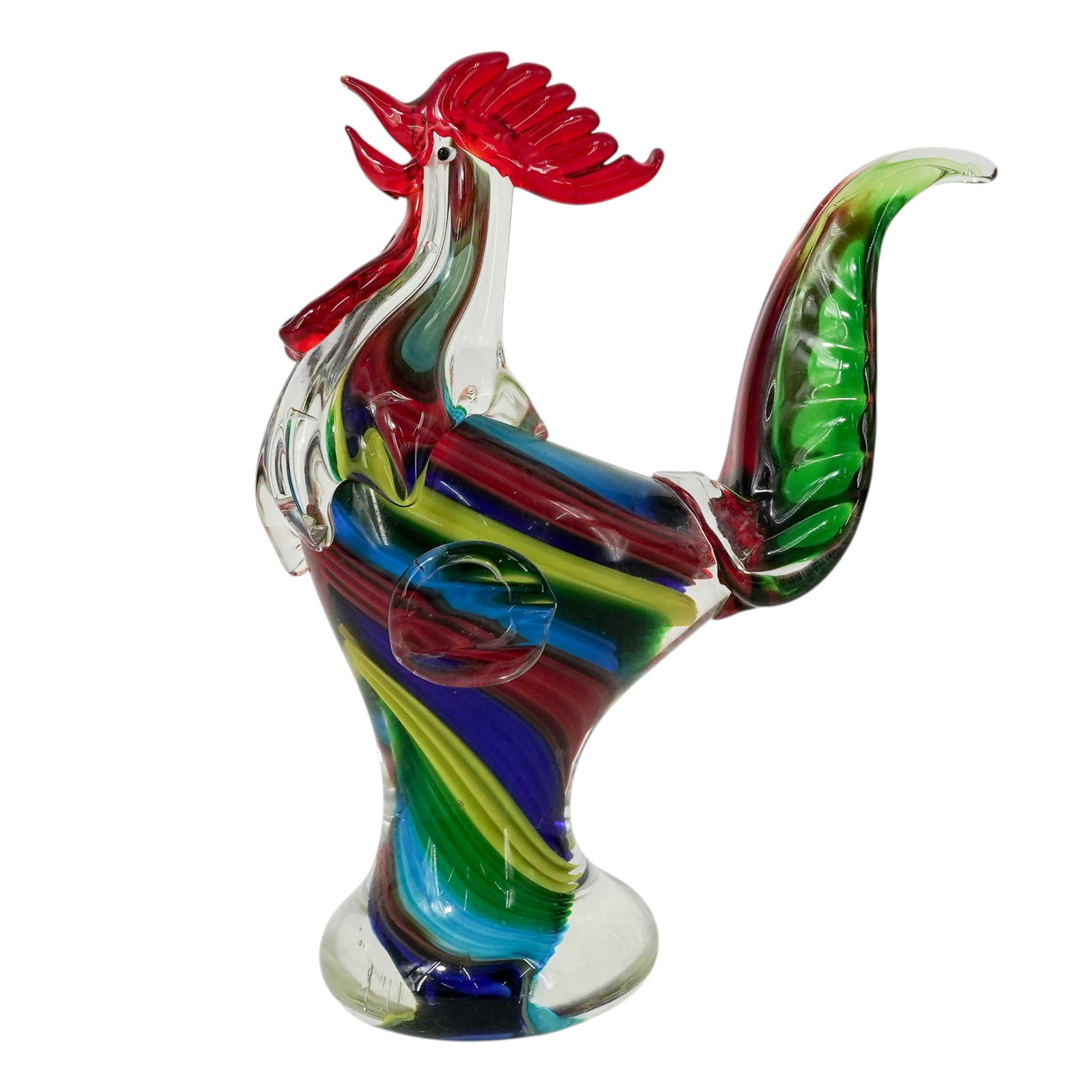 Murano Multicolored Glass Rooster - 3