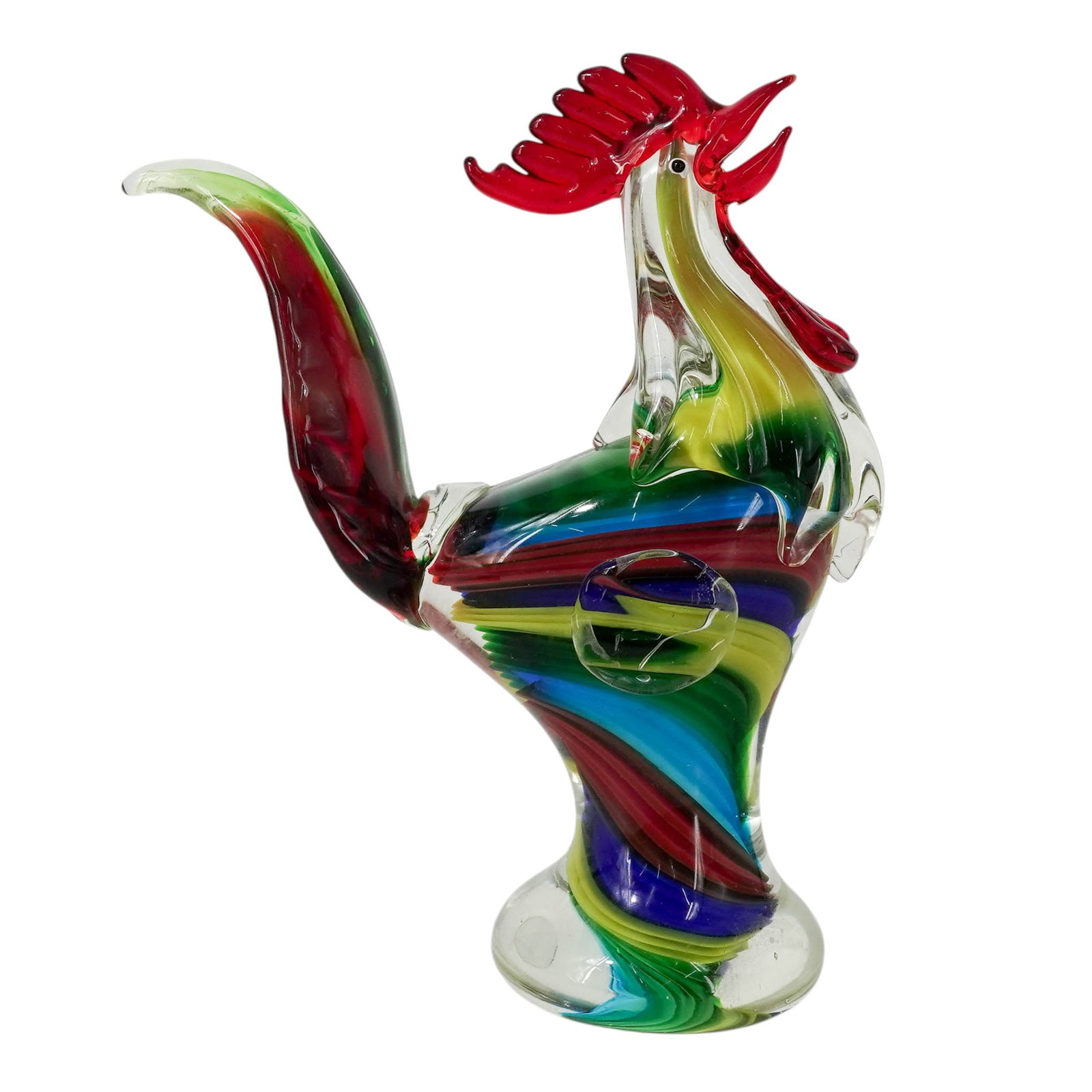 Murano Multicolored Glass Rooster - 5
