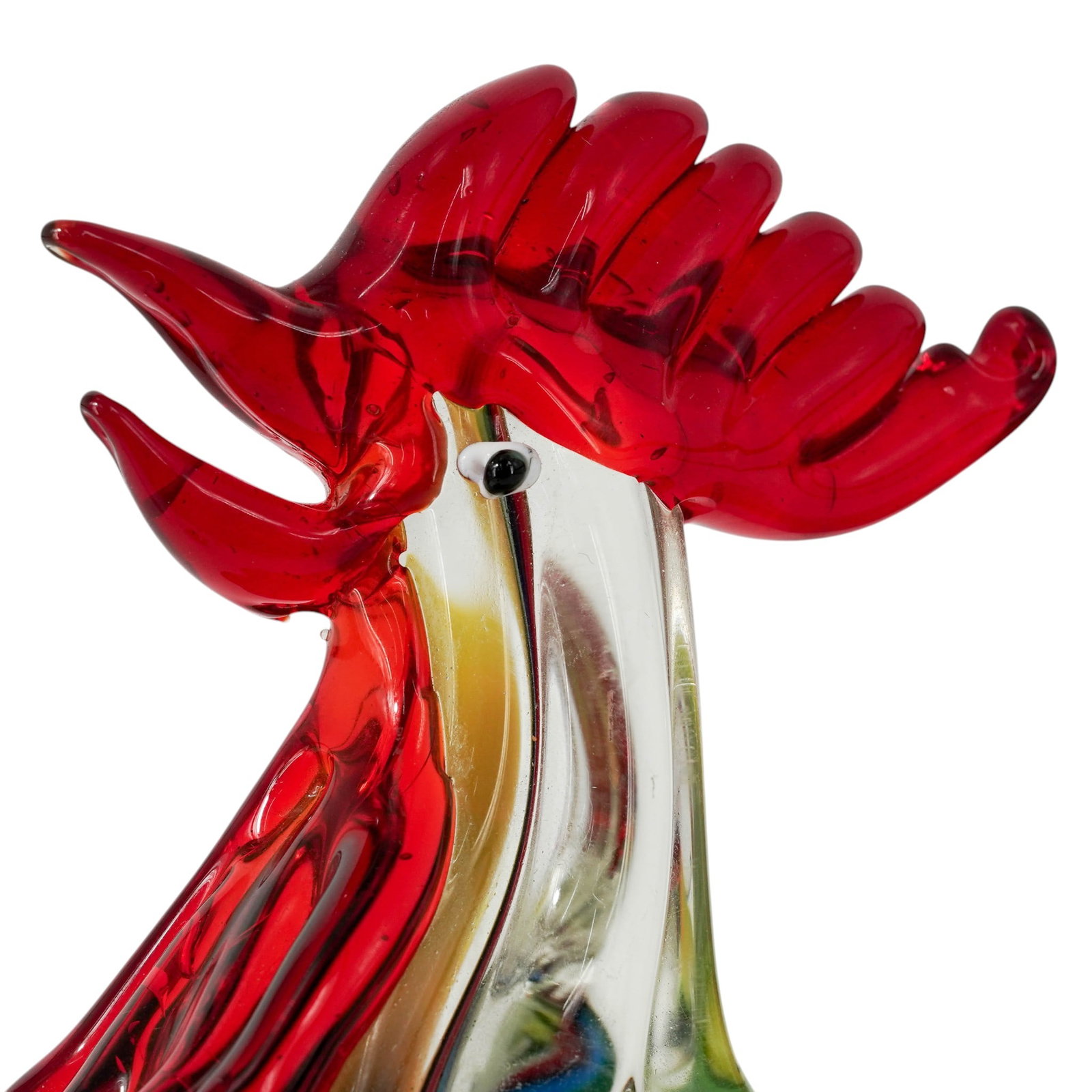 Murano Multicolored Glass Rooster - 8