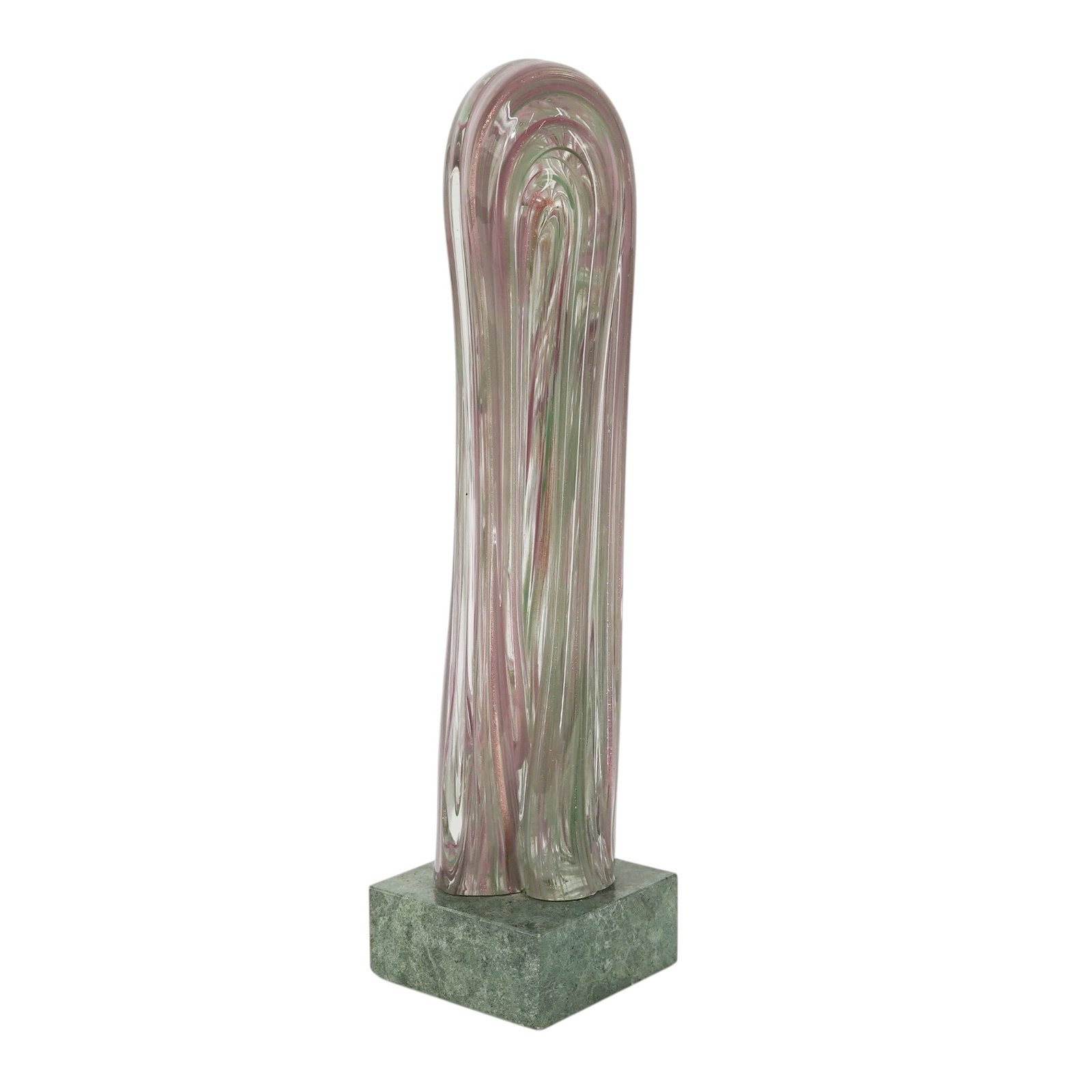 Signed Murano Glass Obelisk Sculpture (1 of 6)