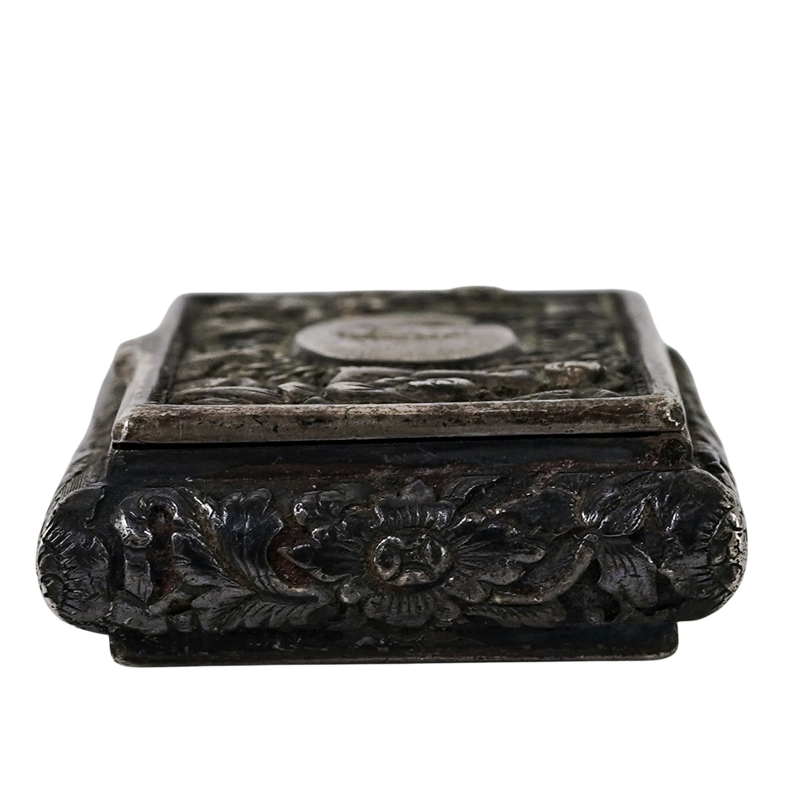 19th Cent. Fine Chinese Export Silver Snuff Box - 2