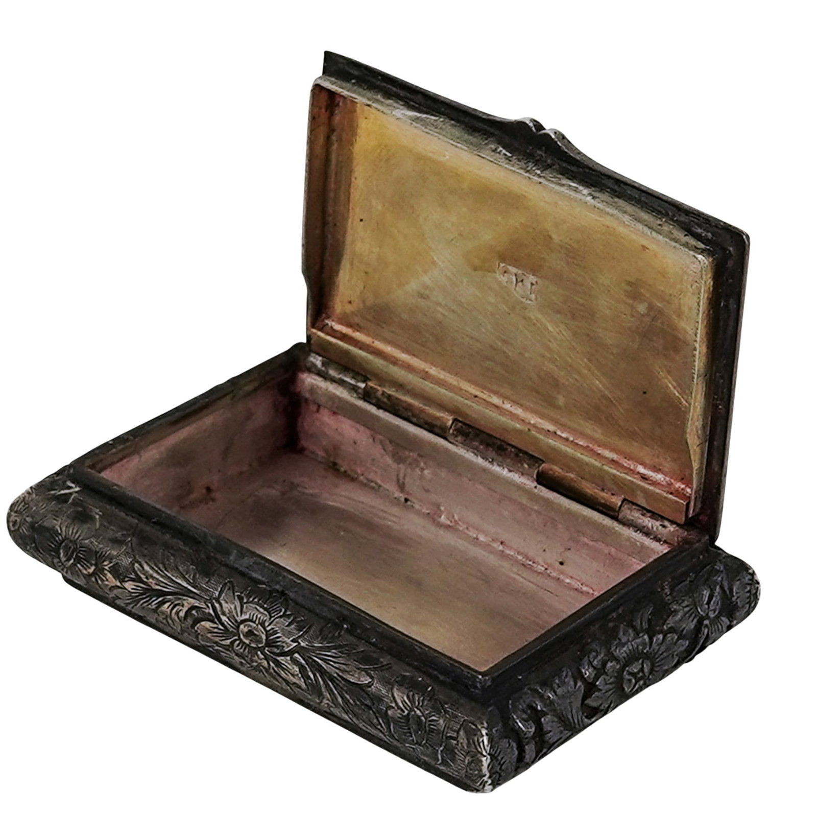 19th Cent. Fine Chinese Export Silver Snuff Box - 3
