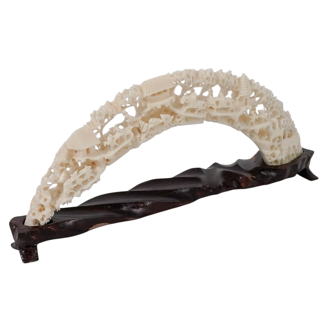 Chinese Carved Bone Bridge Sculpture (1 of 6)