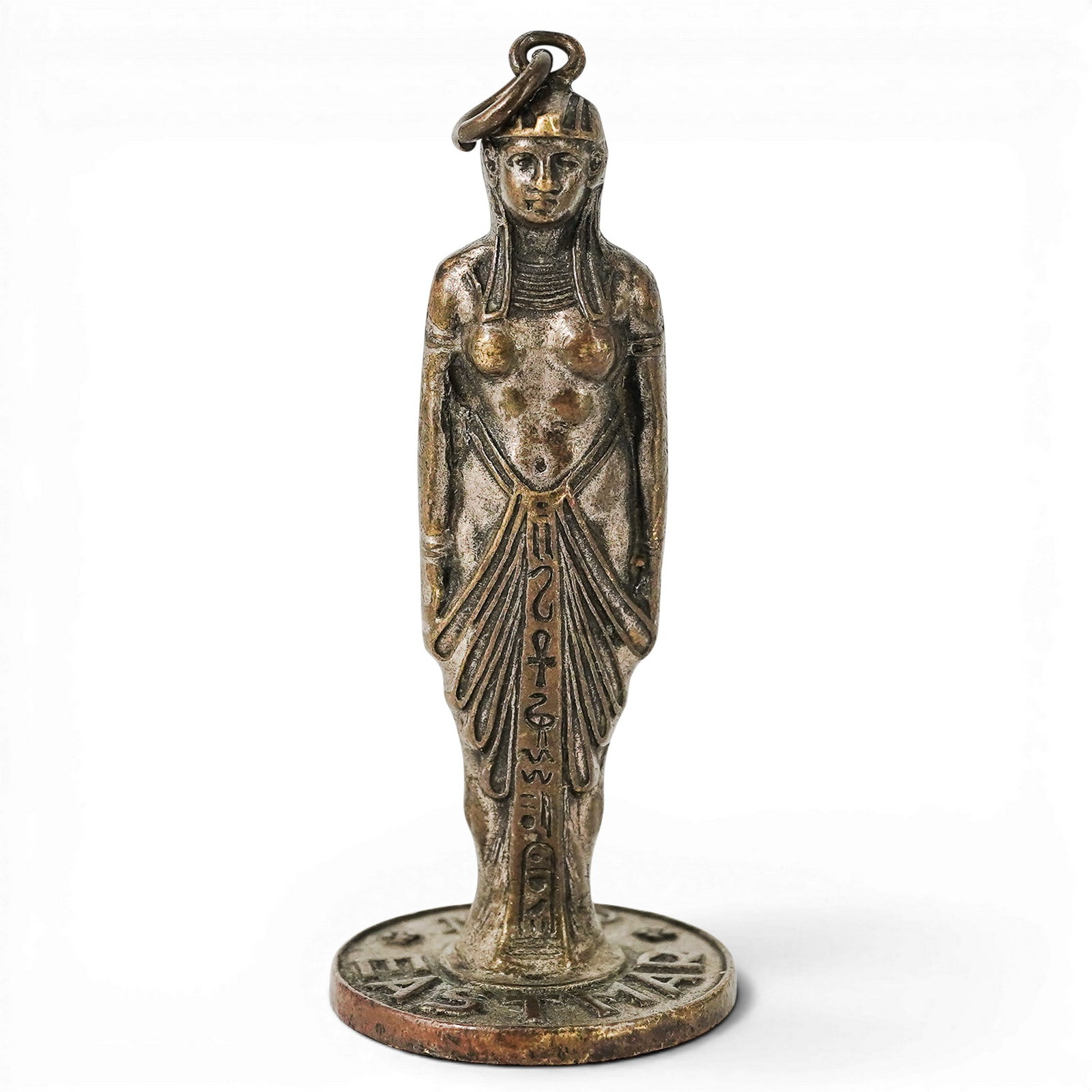Egyptian Revival Bronze Figural Pipe Tamper (1 of 3)