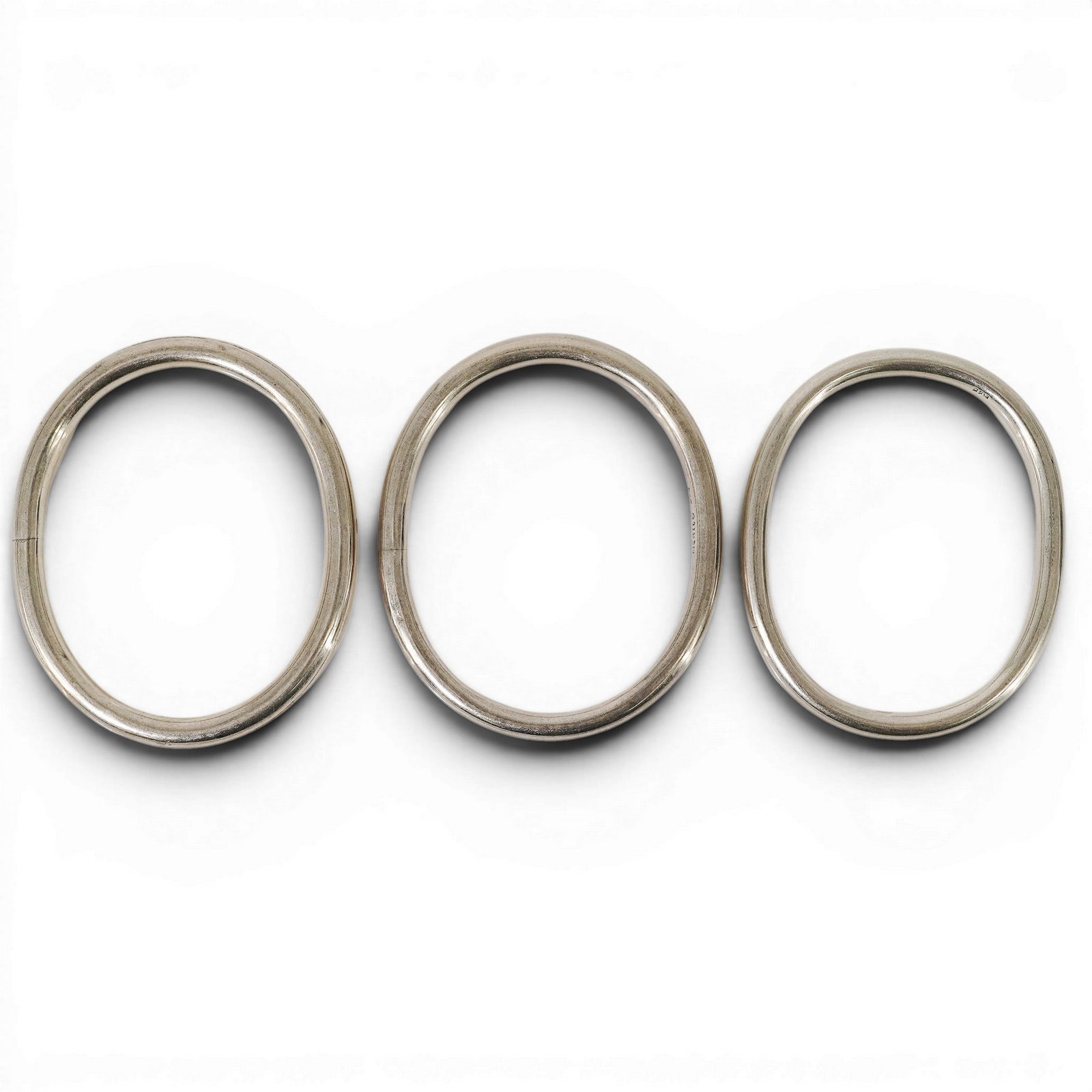 (6 Pc) Mexican Sterling Silver Bangle Bracelets - 2