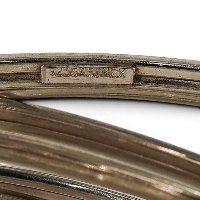 (16 pcs) Mexican Sterling Silver Bangles - 4
