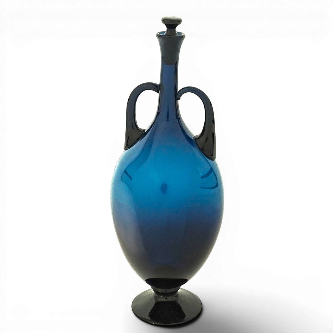 Steuben Dark Blue Glass Decanter (1 of 7)