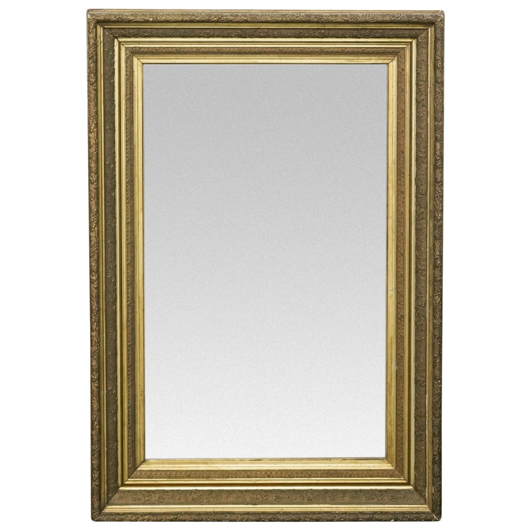 Vintage Carolina Mirror Co. Large Gilt Wood Wall Mirror (1 of 4)