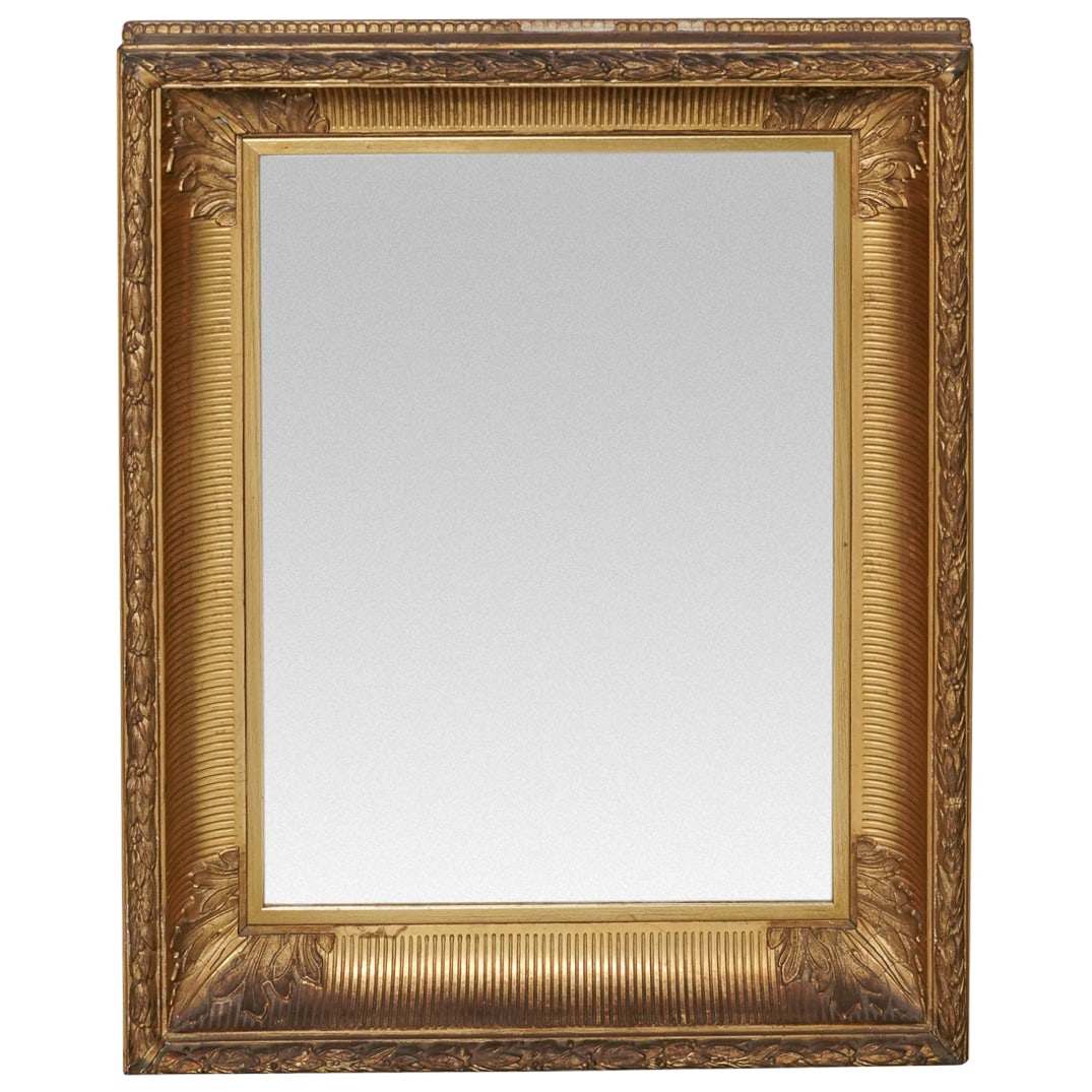 Antique French Louis XVI-Style Gilt Wood Wall Mirror (1 of 2)