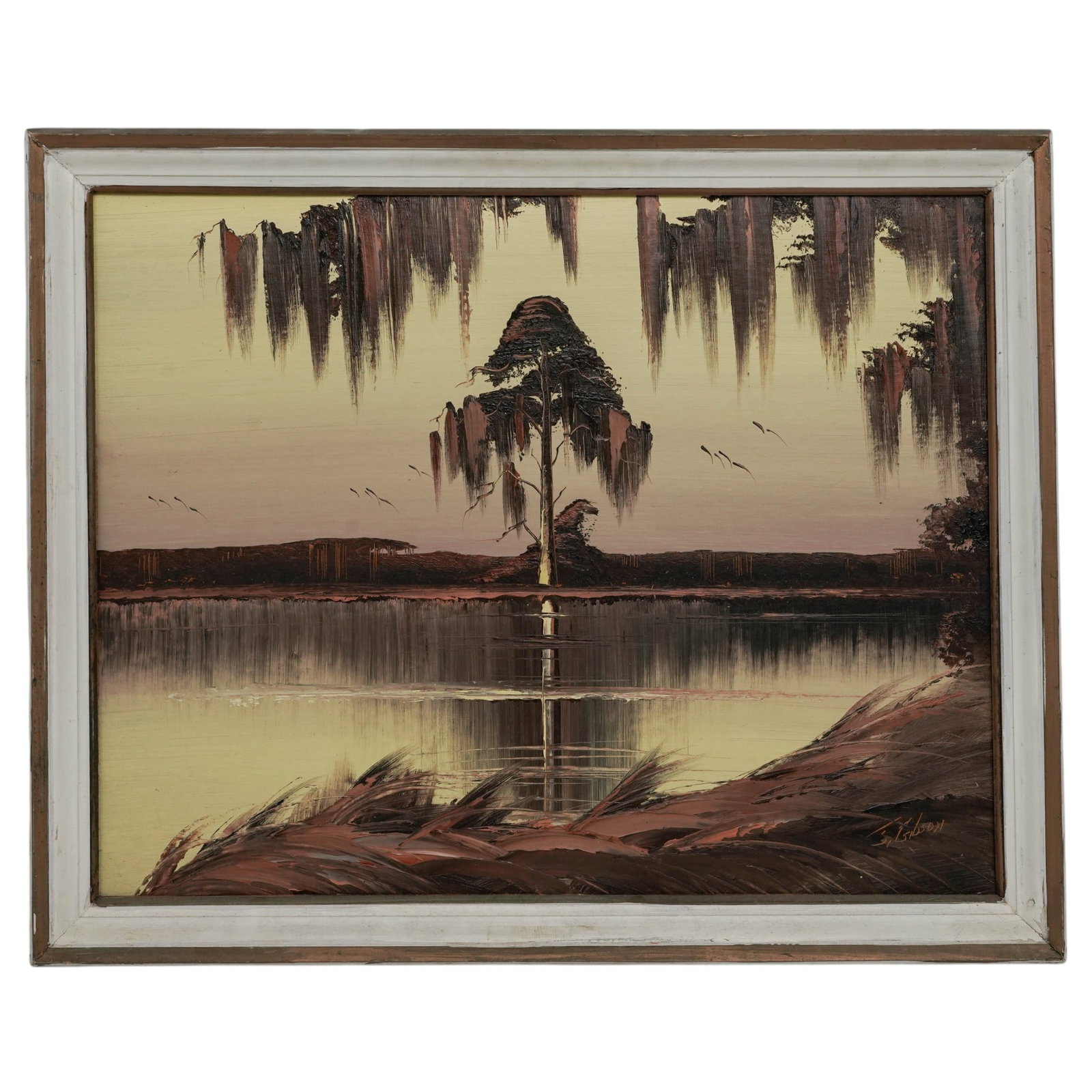 James Gibson (American, 1938-2017) Florida Highwaymen Oil on Masonite (1 of 8)