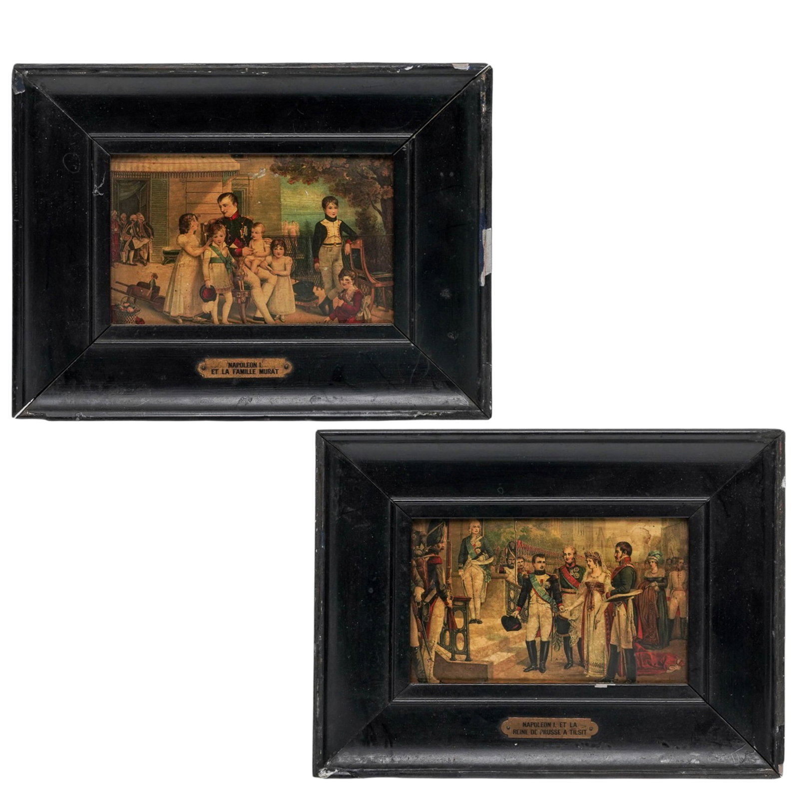 (2 pc) Antique Framed Napoleon Prints (1 of 10)