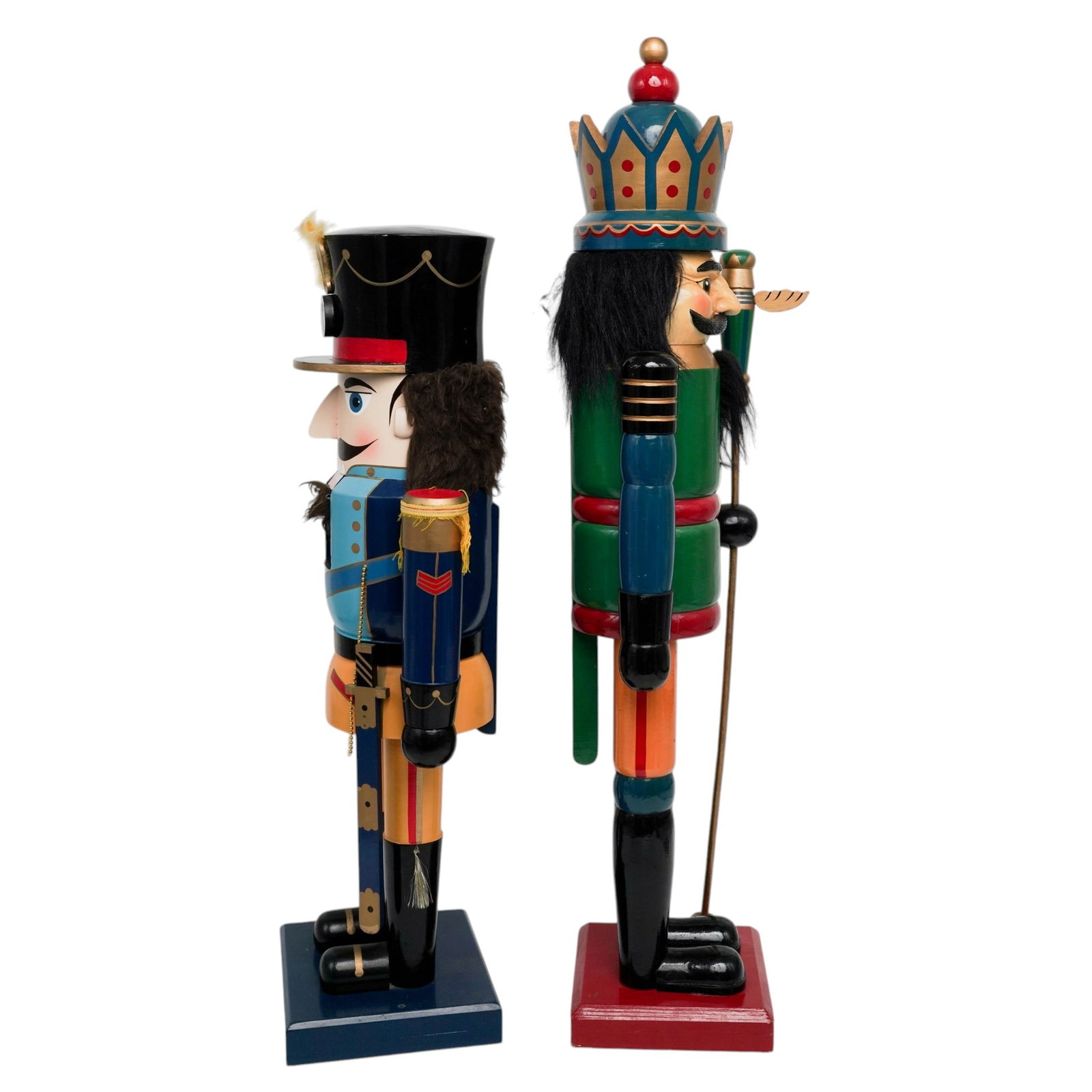 (2 pc) Vintage Wood Nutcrackers - 4