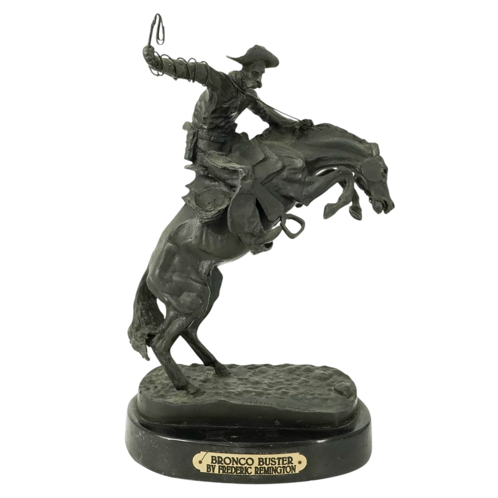 Frederick Remington "The Bronco Buster" Bronze Sculpture (1 of 12)