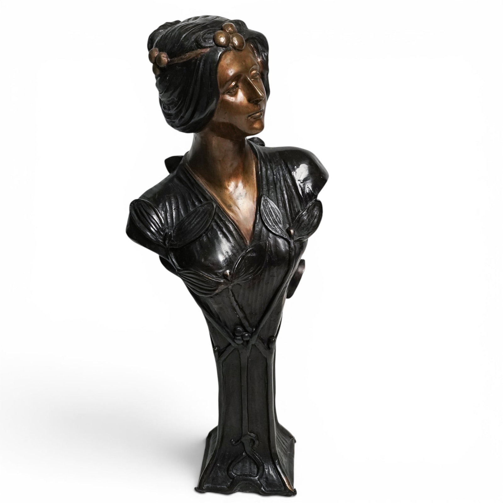 Art Nouveau Style Bronze Female Sculpture (1 of 6)