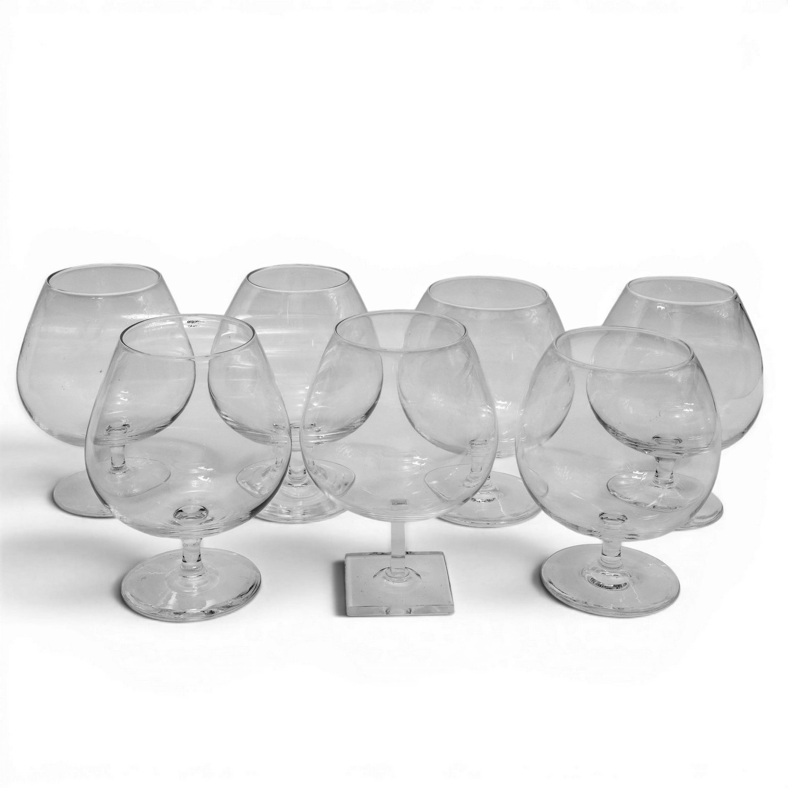 (7pc) Large Vintage Snifters Glasses (1 of 3)