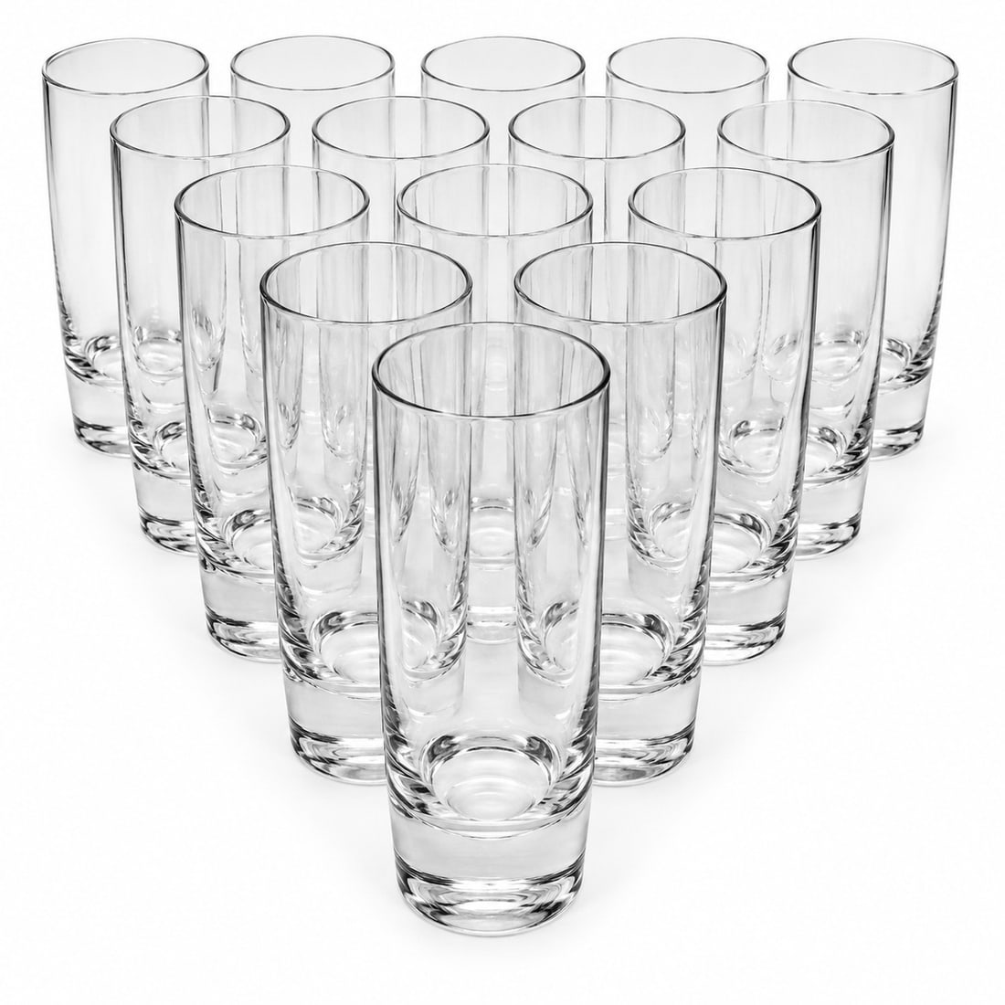 (17pc) Steuben Highball Glass Tumblers By George Thompson (1 of 5)
