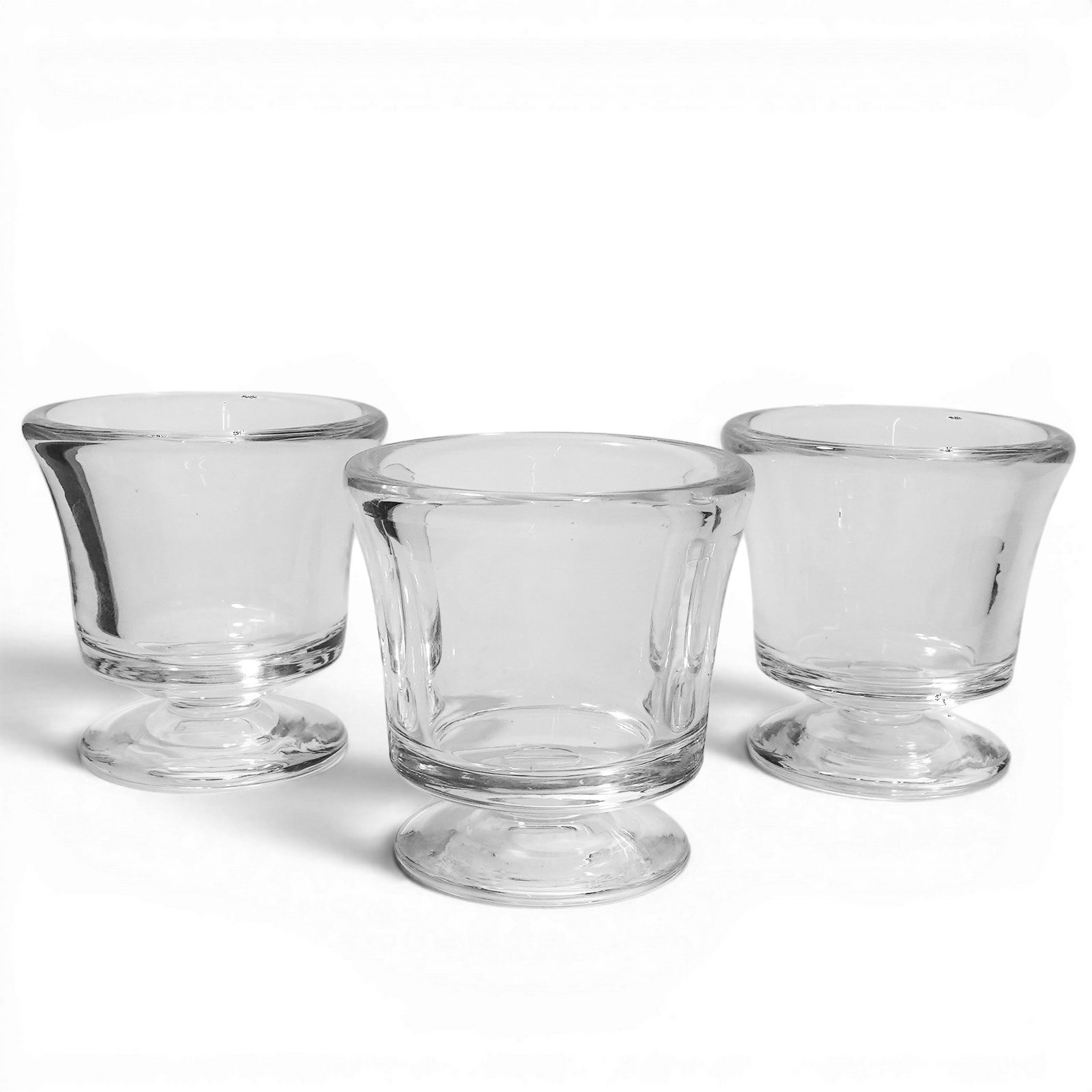 (3pc) Steuben Glass Toothpick Holder By Donald Pollard: (3pc) Steuben Glass Toothpick Holder By Donald Pollard 1951. American These Steuben glass toothpick holders, designed by Donald Pollard in 1951 as Pattern 7878, feature a classic flared urn