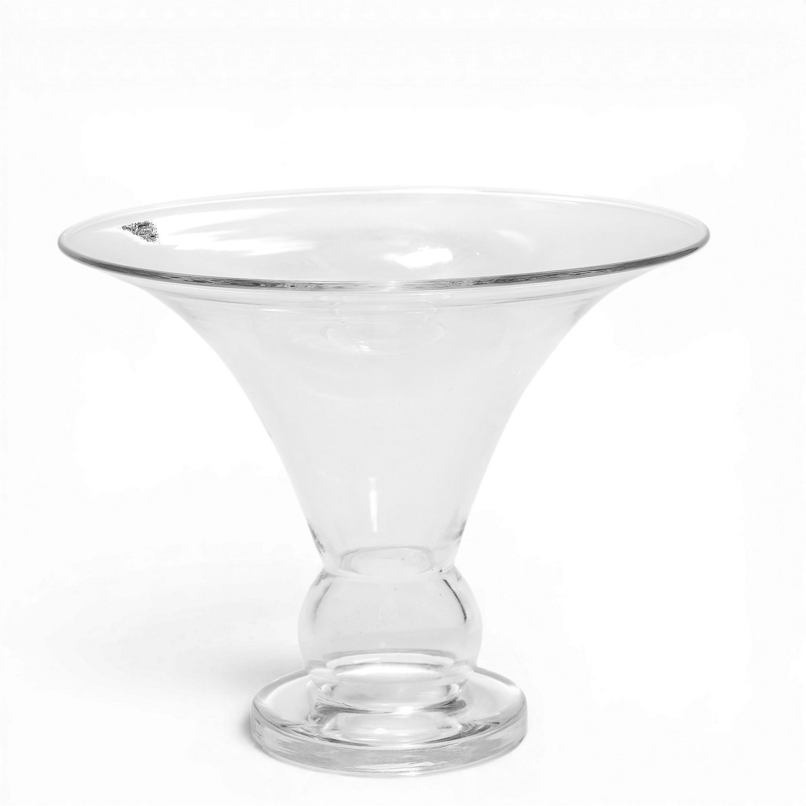 Steuben Clear Crystal "Bubble Stem" Flared Bouquet (1 of 4)