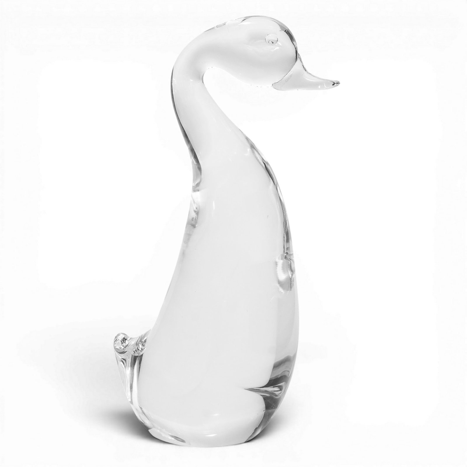 Steuben Clear Crystal Duck Figurine (1 of 4)