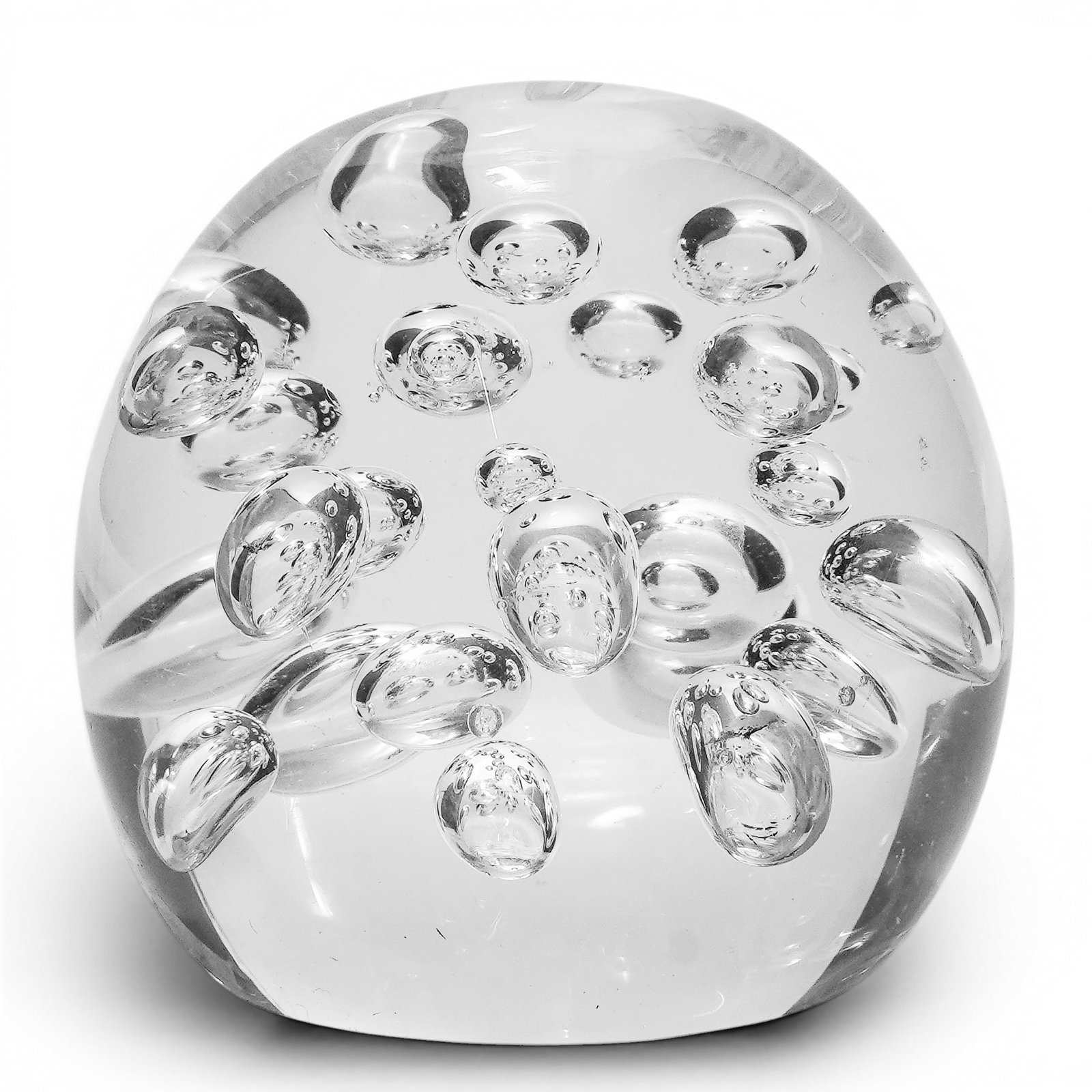 Vintage Steuben Controlled Bubble Glass Paperweight (1 of 4)