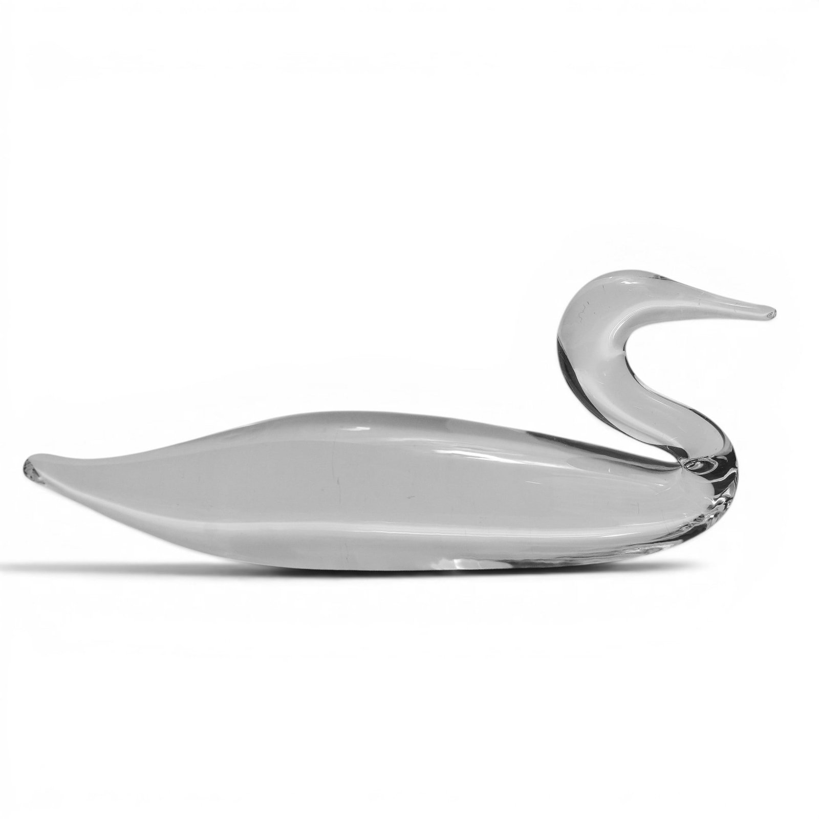 Vintage Steuben Clear Crystal Swan Paperweight (1 of 3)