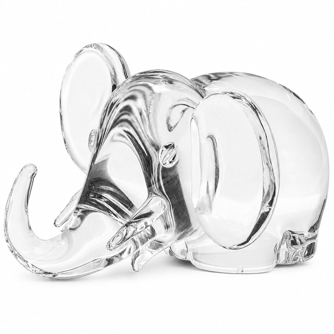 Steuben Glass "Trumpeting Elephant" Figurine (1 of 4)