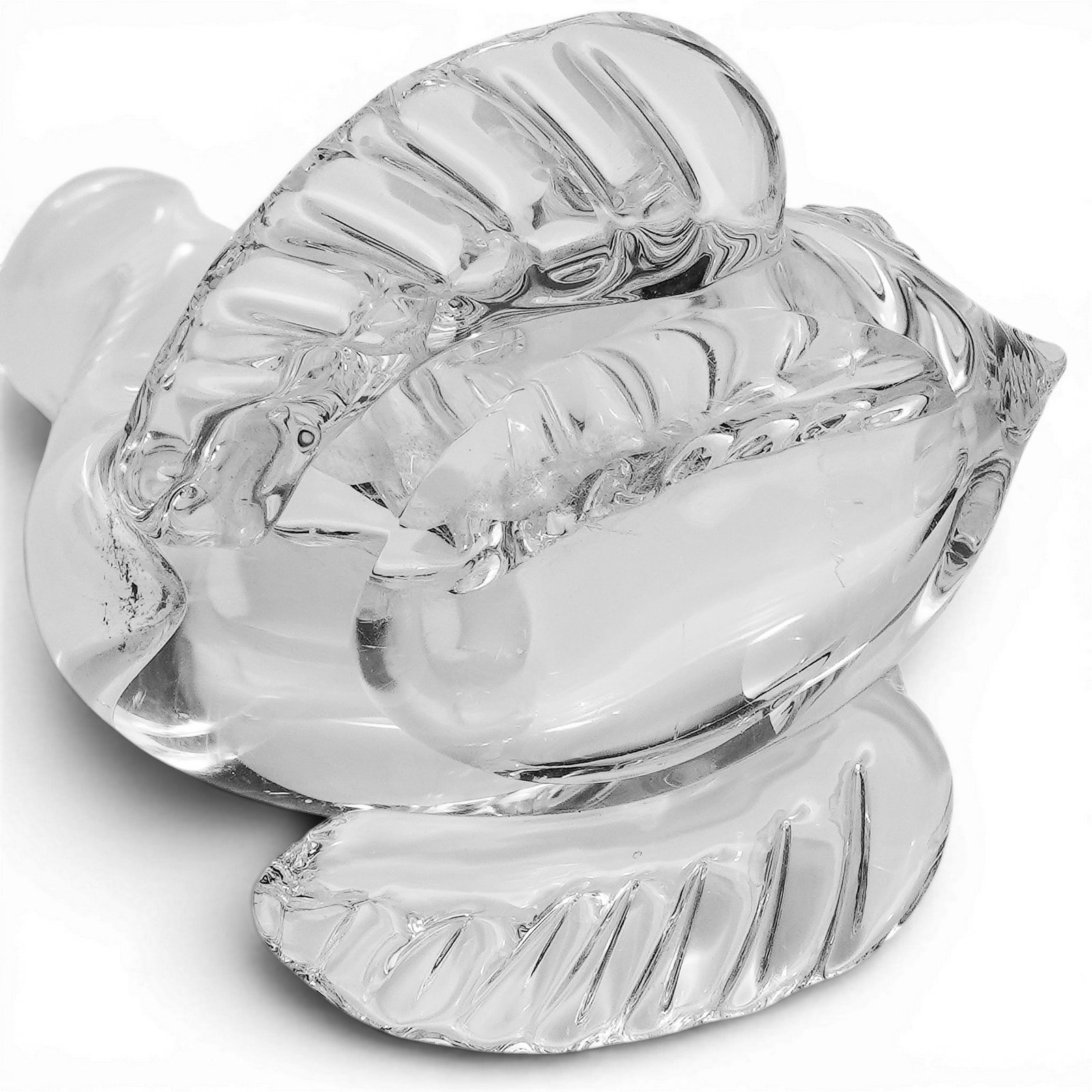 Steuben Dolphin Cornucopia Glass Vase - 3