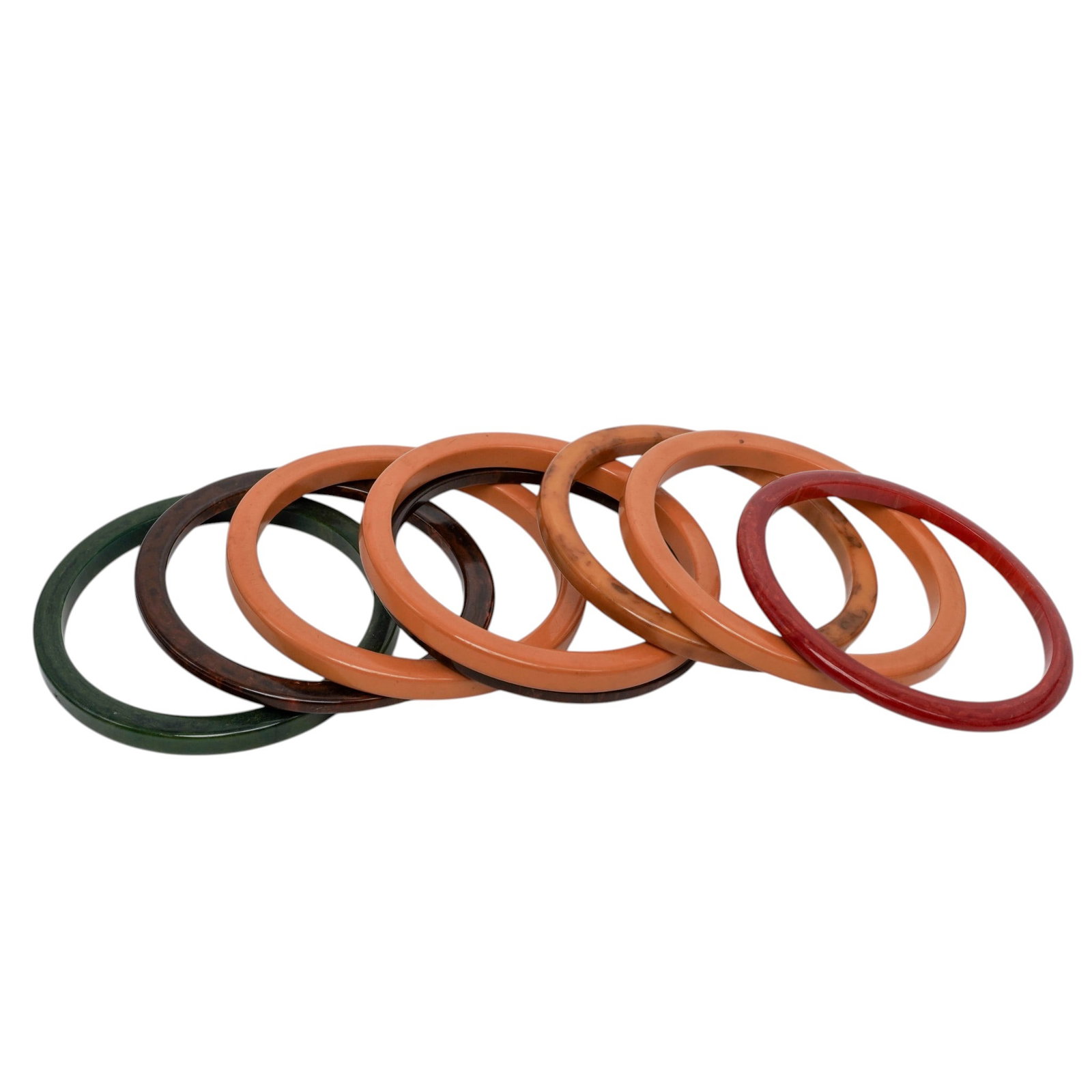 (8 pcs) Vintage Thin Bakelite Bangles - 3