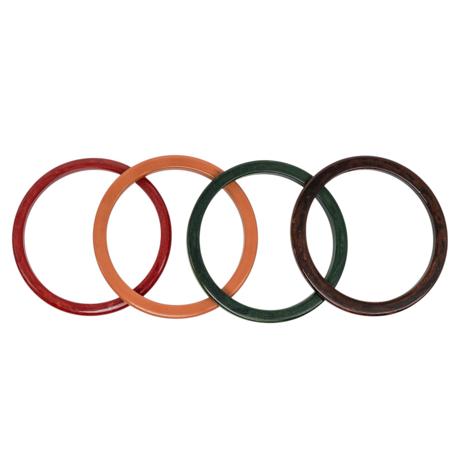 (8 pcs) Vintage Thin Bakelite Bangles - 4