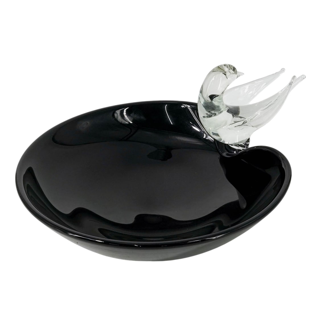 Vintage Murano Barbini-Style Glass Bird Bath Centerpiece (1 of 7)