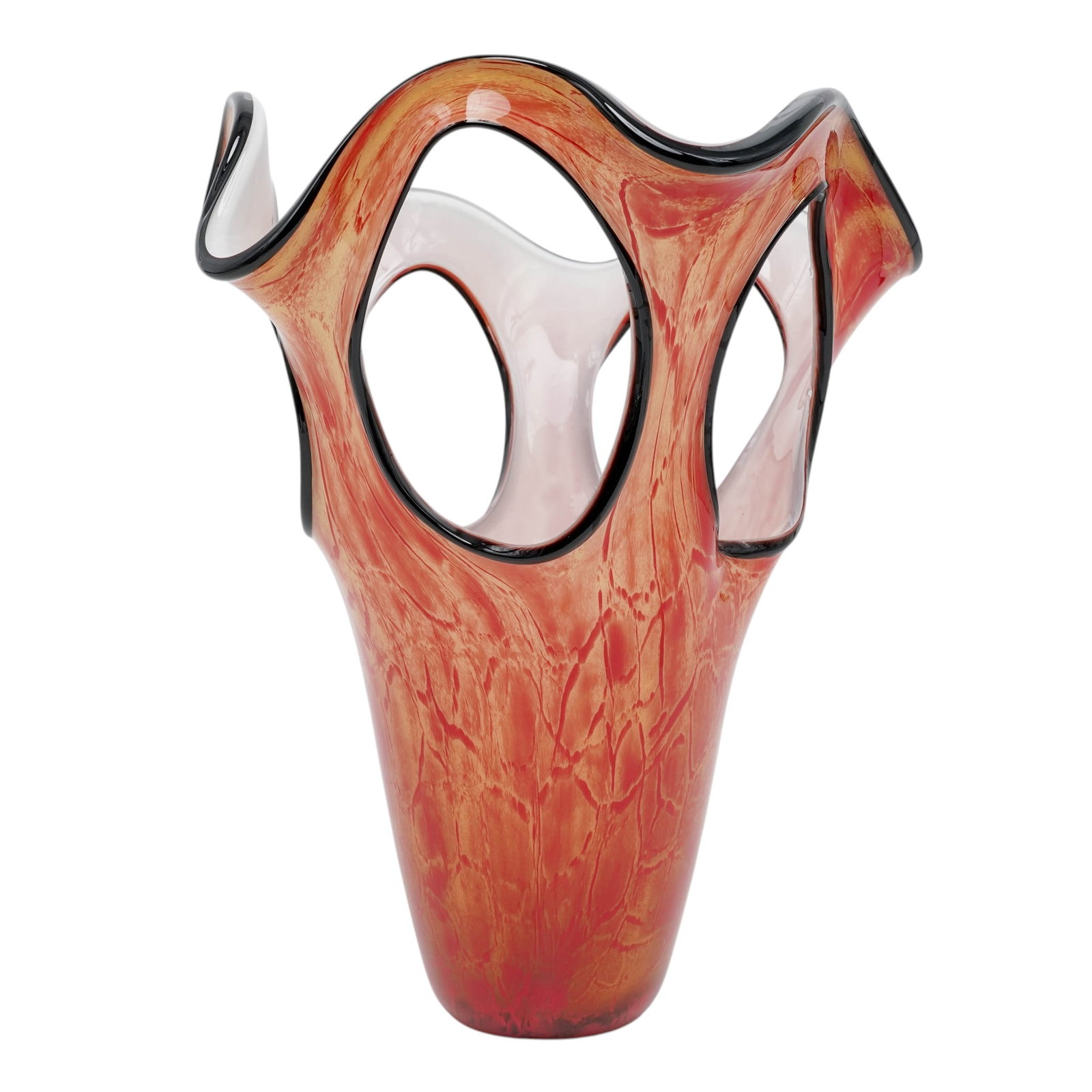 Cristalleria Murano Stile d'Arte Glass Vase (1 of 7)