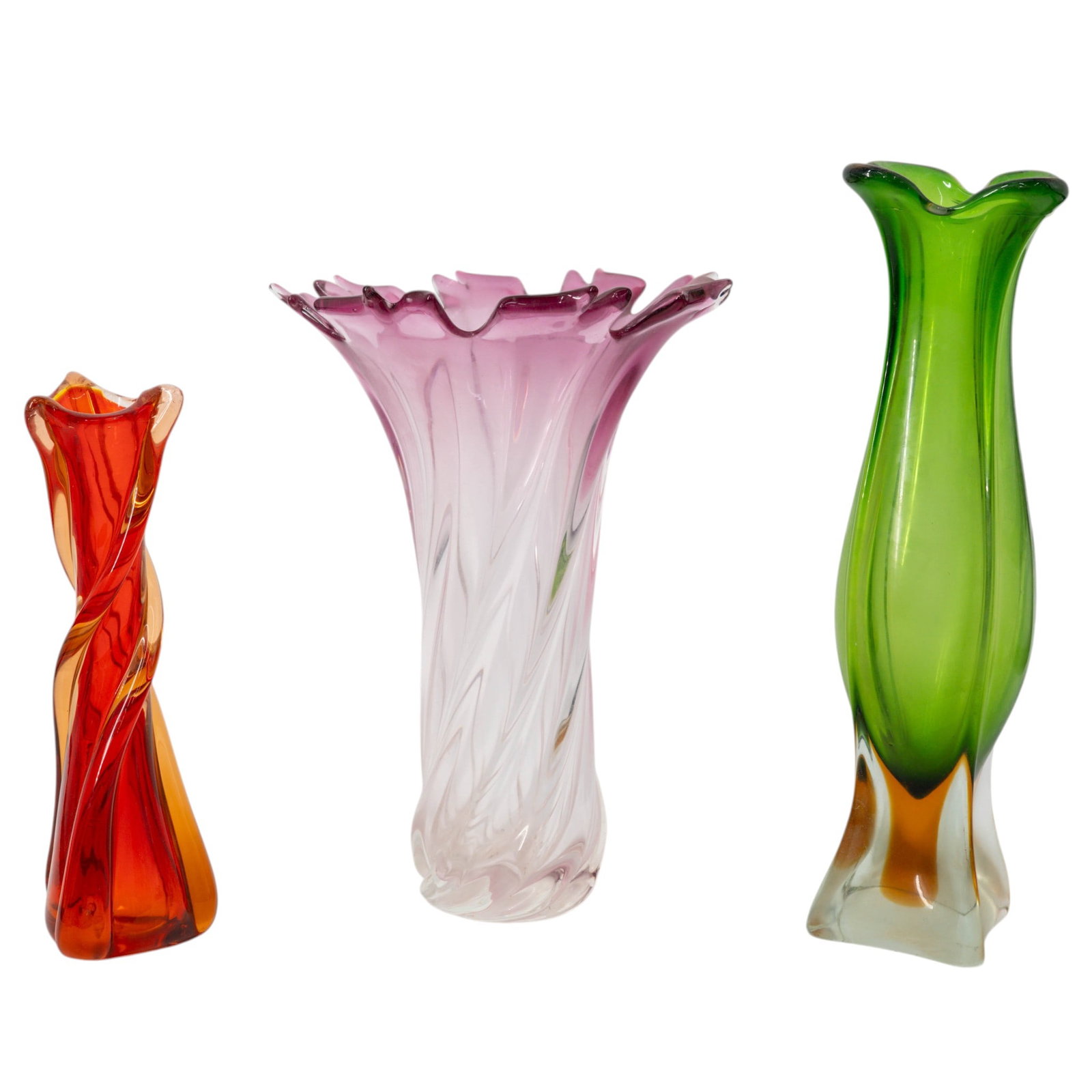 (3 pc) Grouping of Murano Vases (1 of 6)