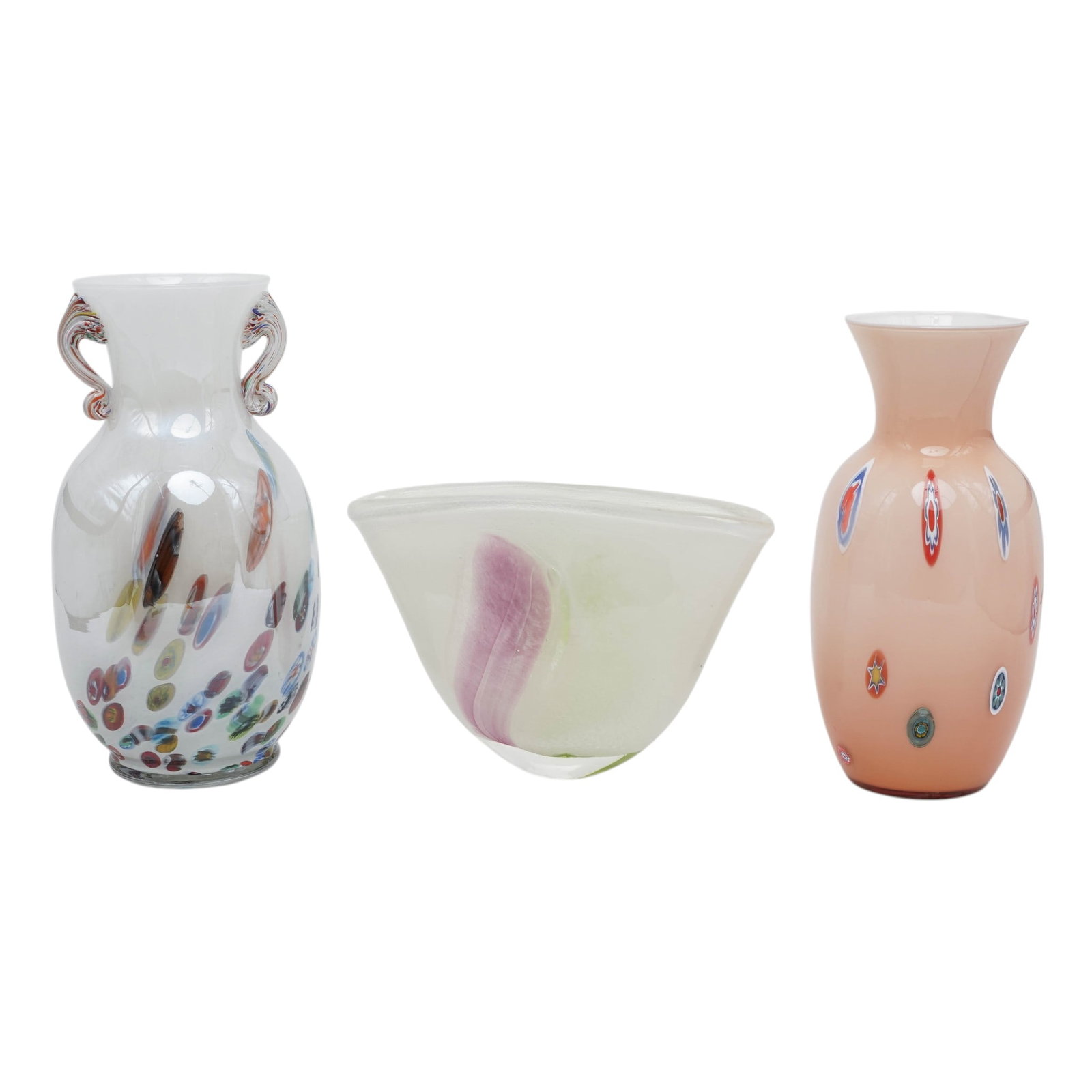 (3 pc) Murano Art Glass Vessels (1 of 12)