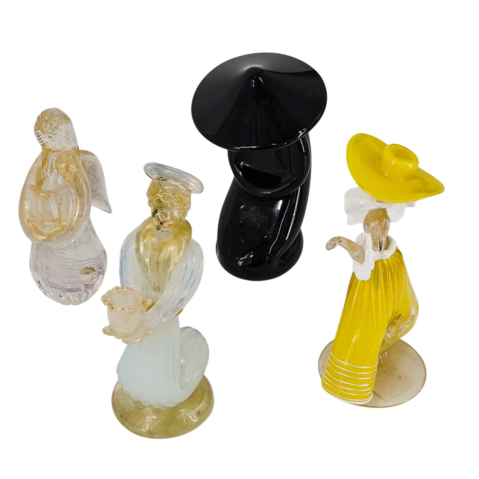 (4 pc) Grouping of Murano Glass Figurines (1 of 12)