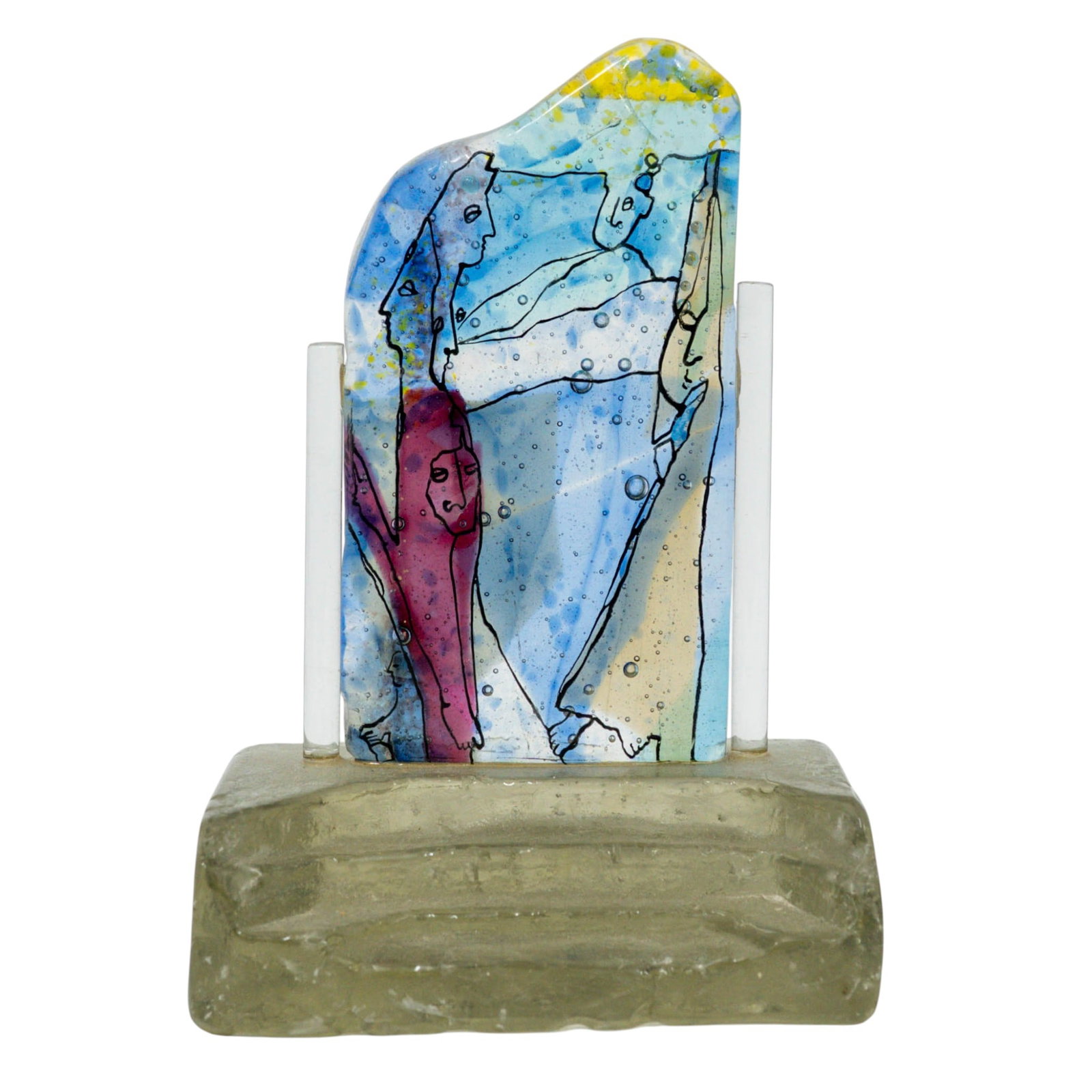 Vintage Abstract Art Glass Sculpture (1 of 5)