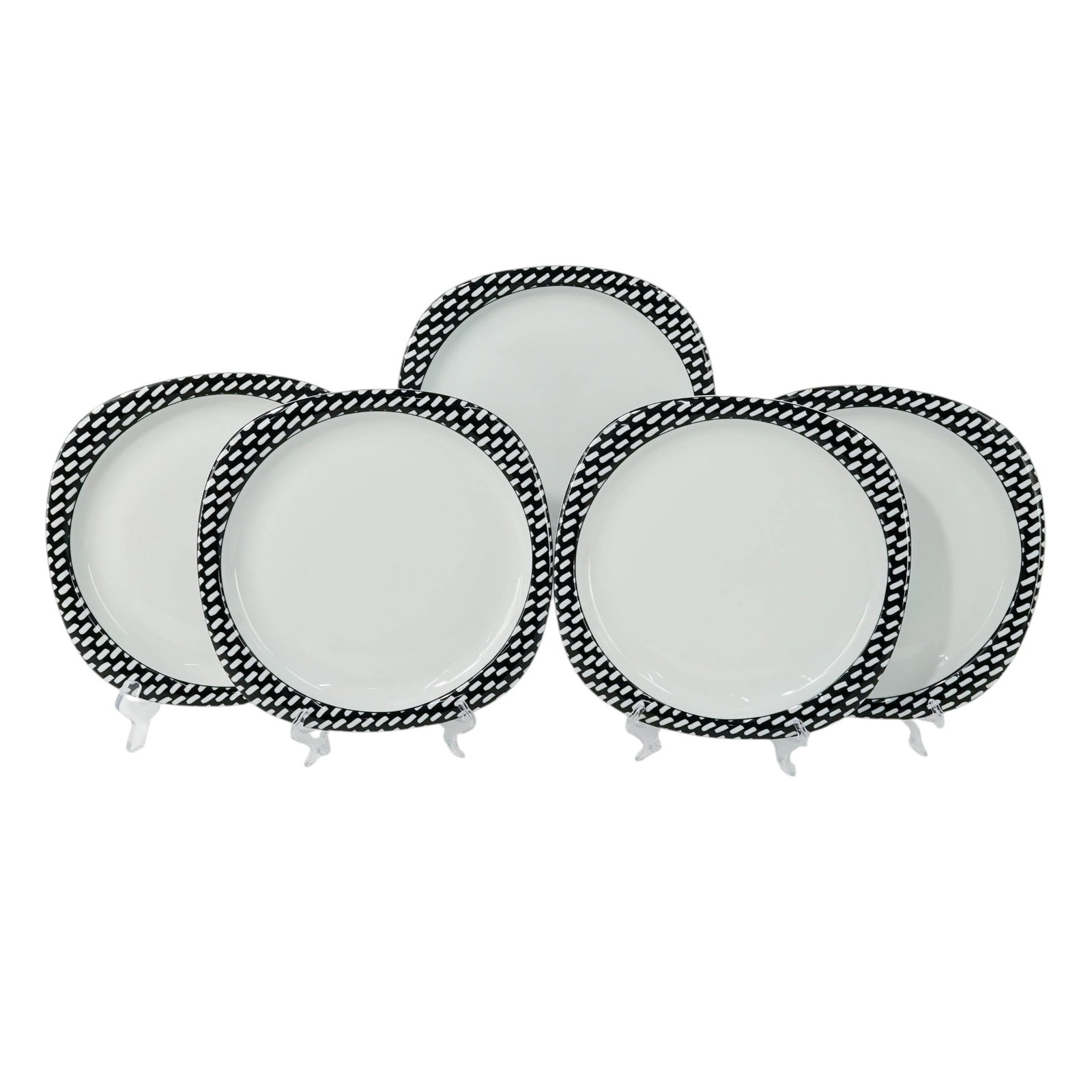 (5 pc) Rosenthal Continental Day & Night Dinner Plates (1 of 8)
