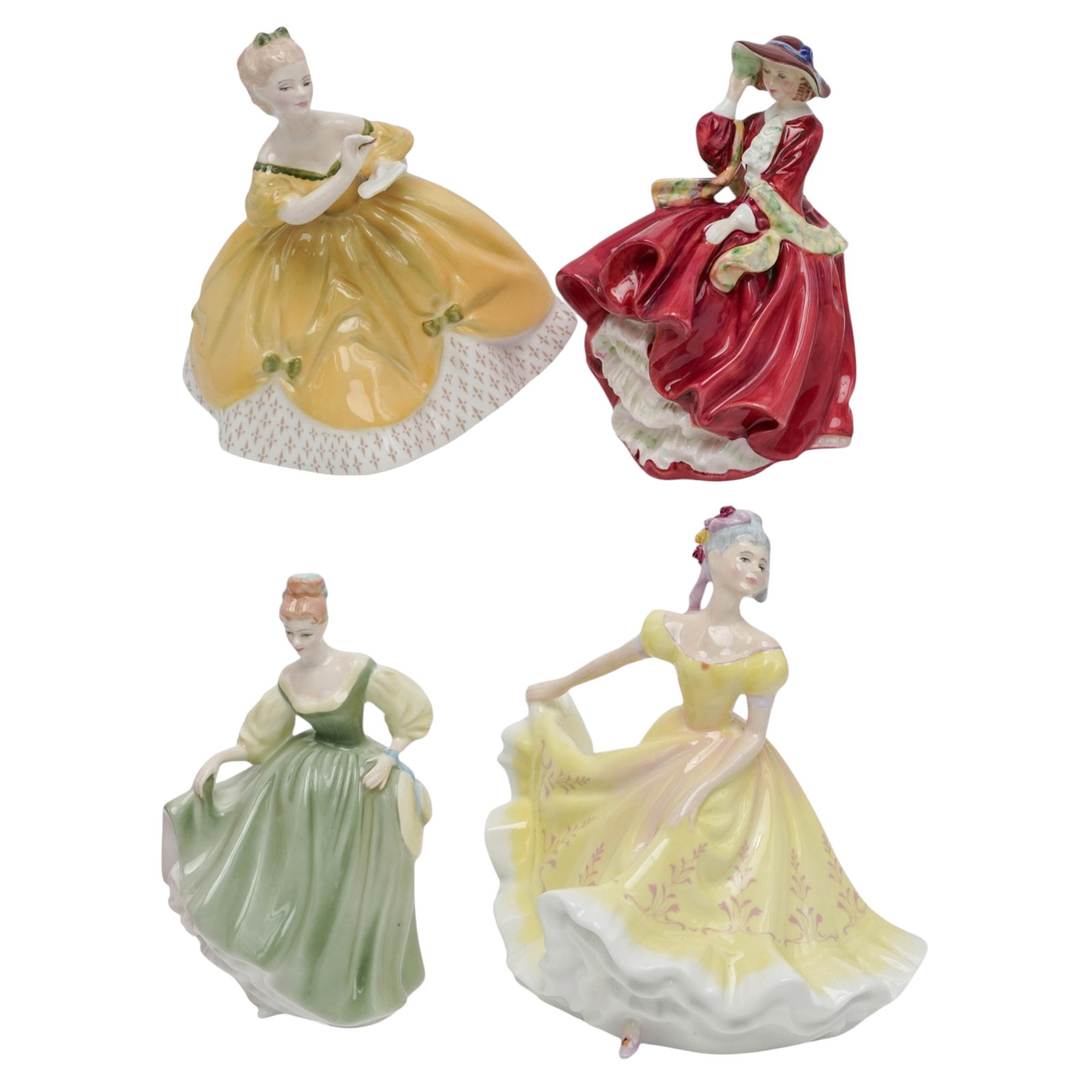 (4 pc) Vintage Royal Doulton Bone China Ladies (1 of 16)